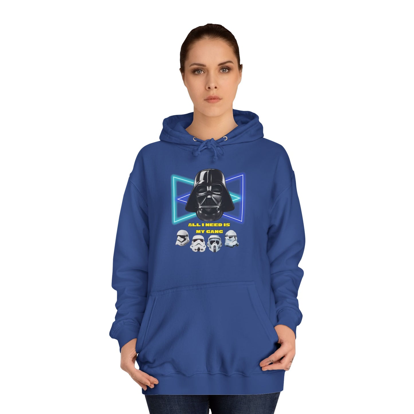 Star Wars unisex Hoodie - Darth Vader & Stormtrooper Design All i need is my gang