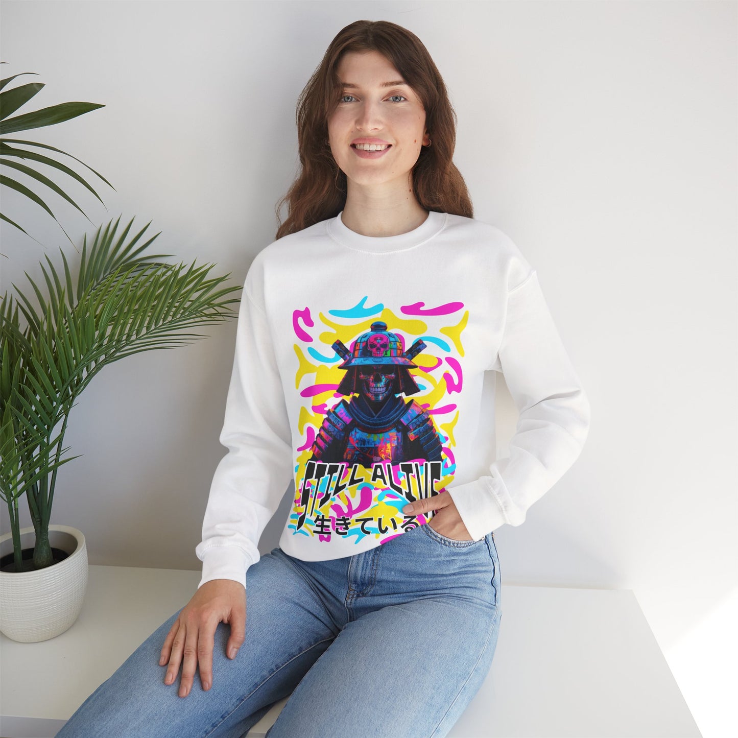 Samurai Still alive Sweatshirt - mit Japanischer Schrift