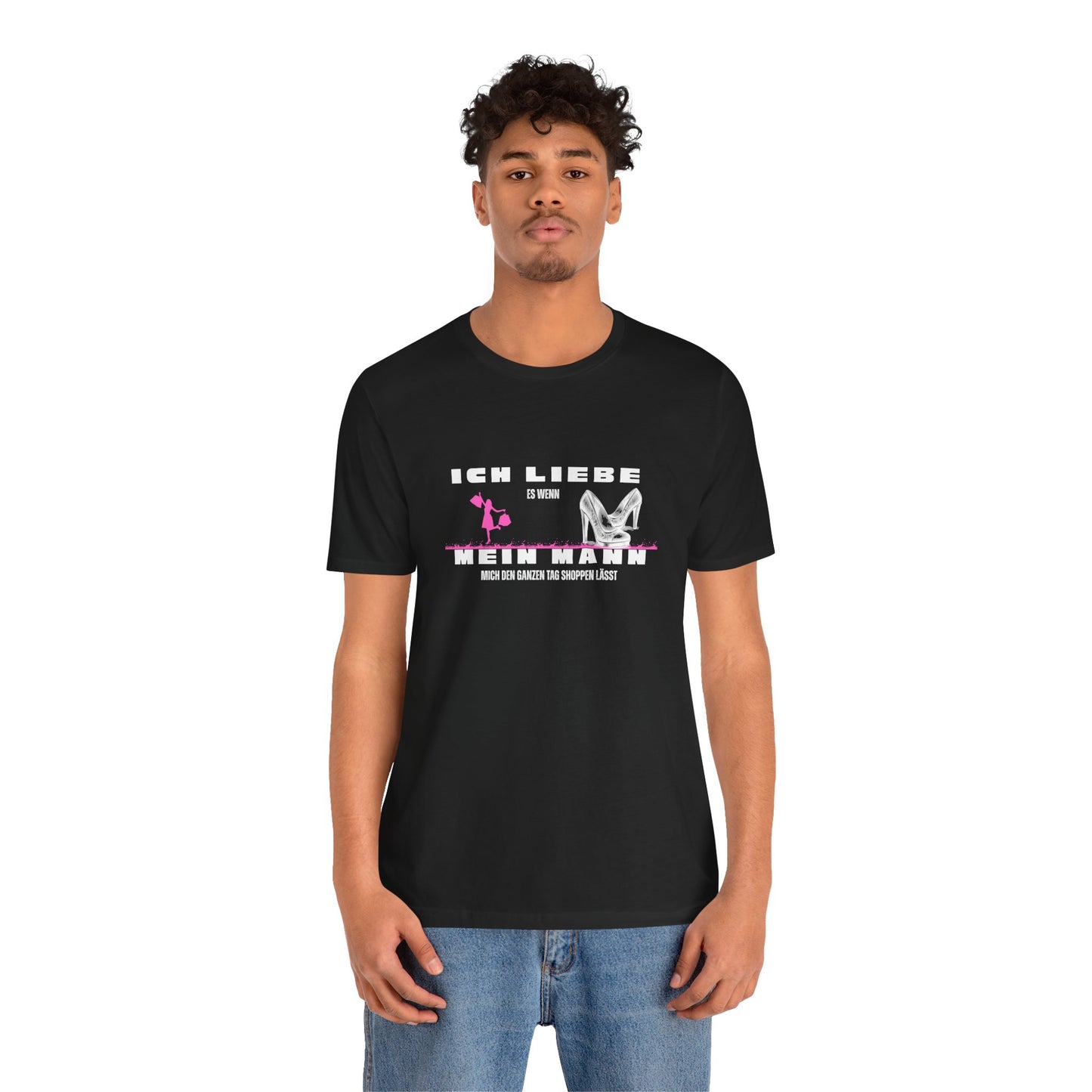 I Love My Husband "Shopping" Unisex Jersey Short Sleeve Tee