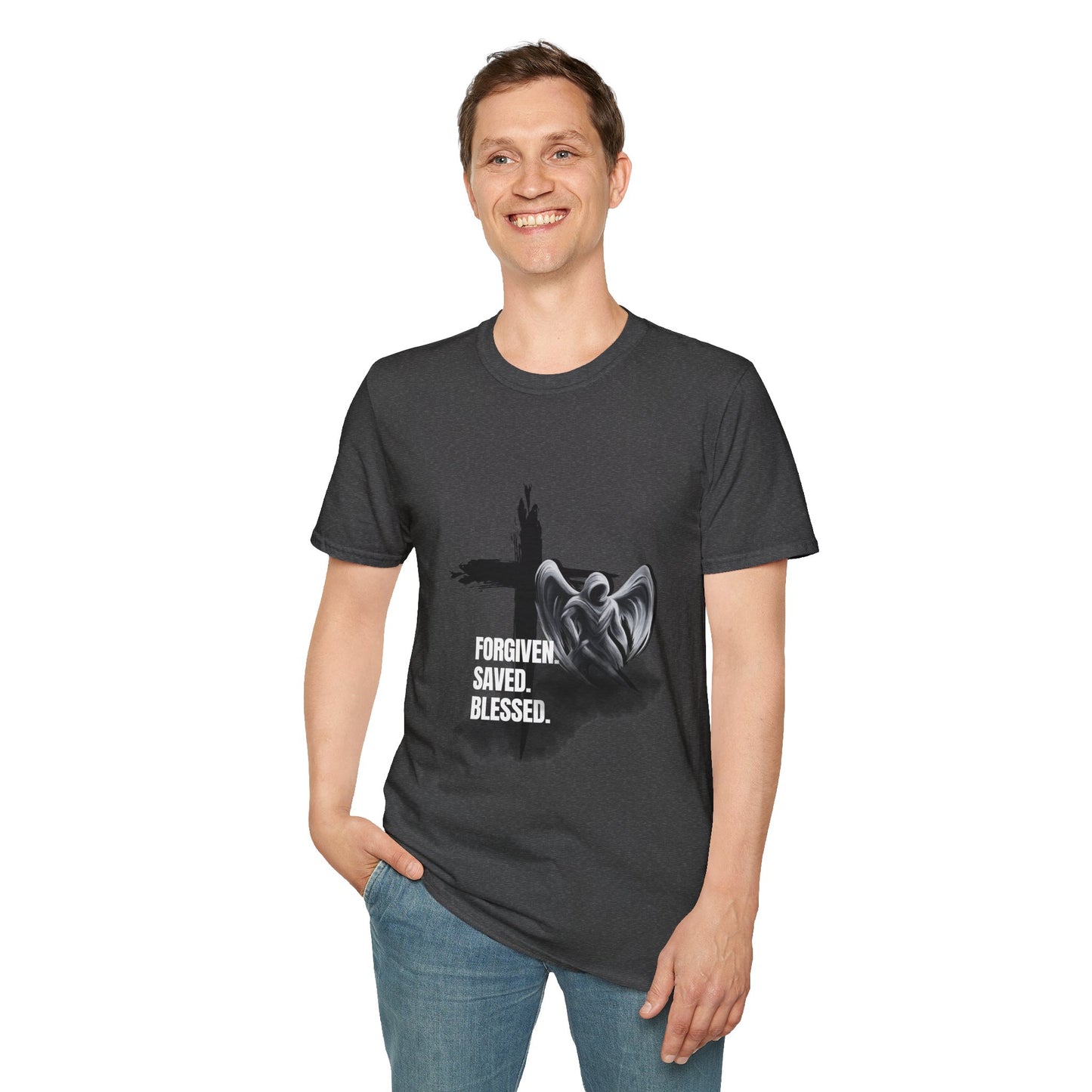 Blessed Faith Unisex Softstyle T-Shirt Jesus