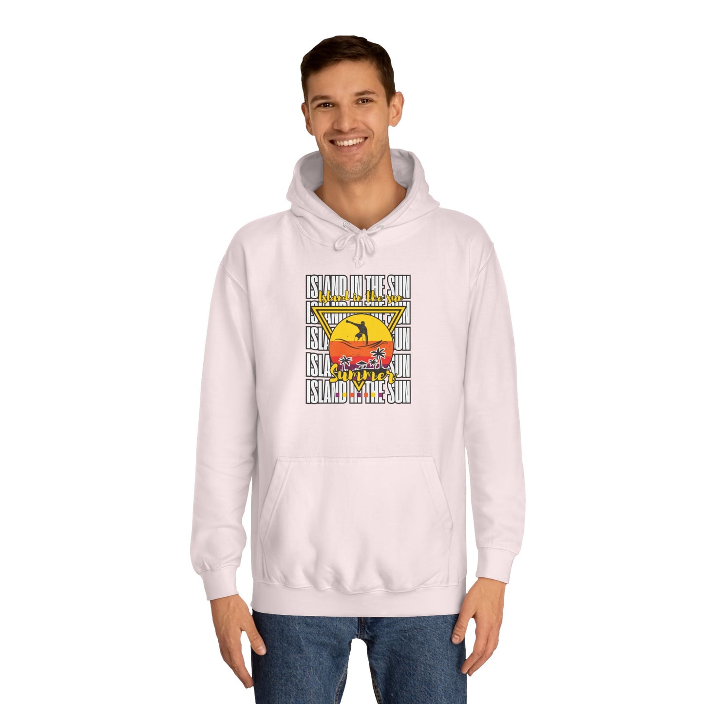Vibrant College Spirit Hoodie, Unisex College Hoodie