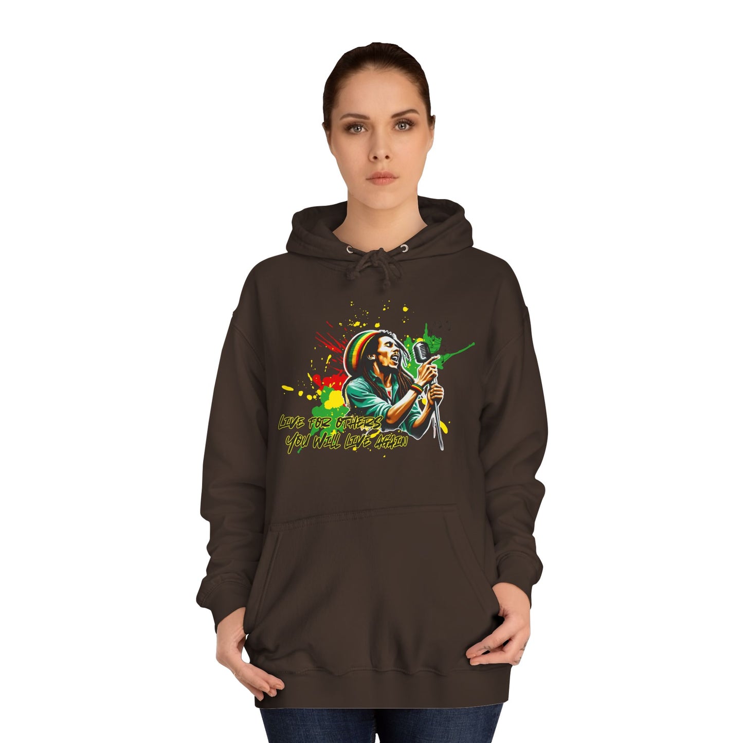 Live for others B o b M a r l e y Hoodie