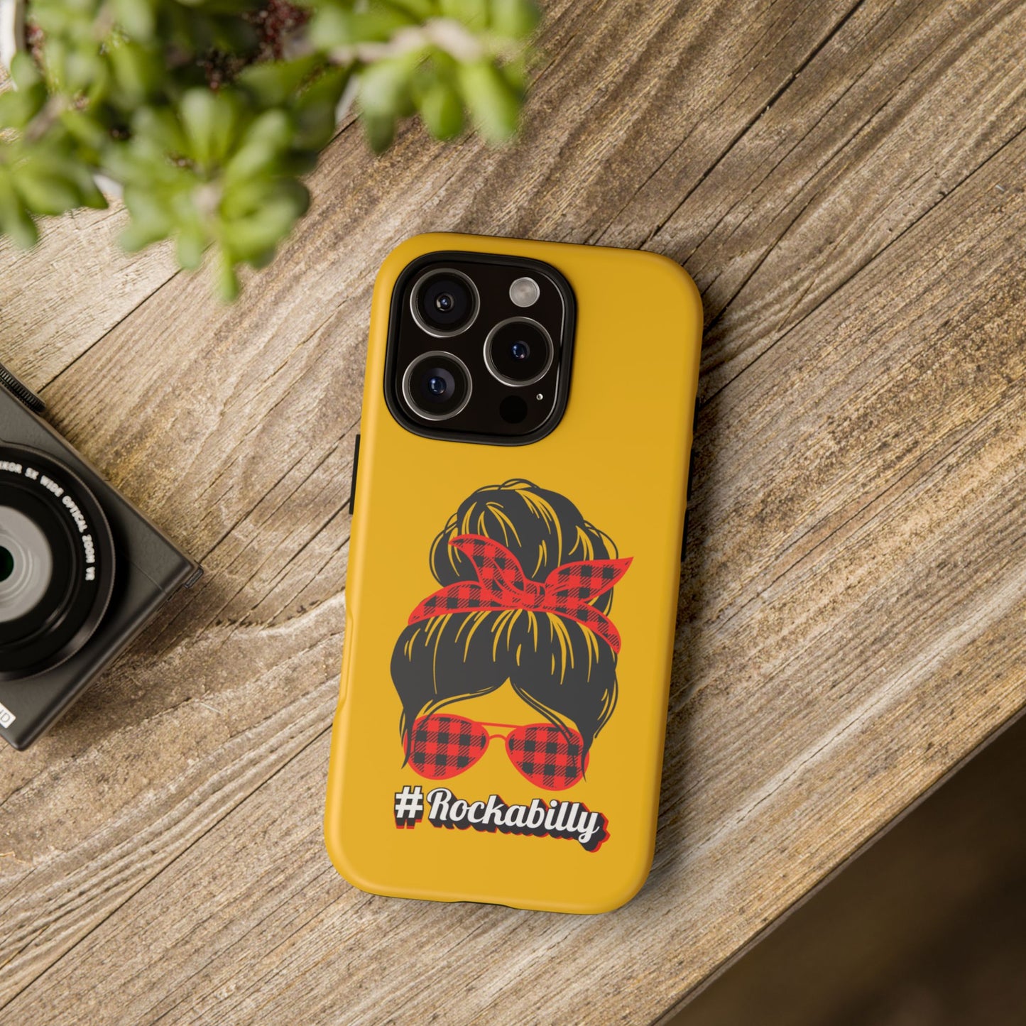 Handyhülle Rockabilly Phone Case, Vintage Scooter Design, Retro Style Cover
