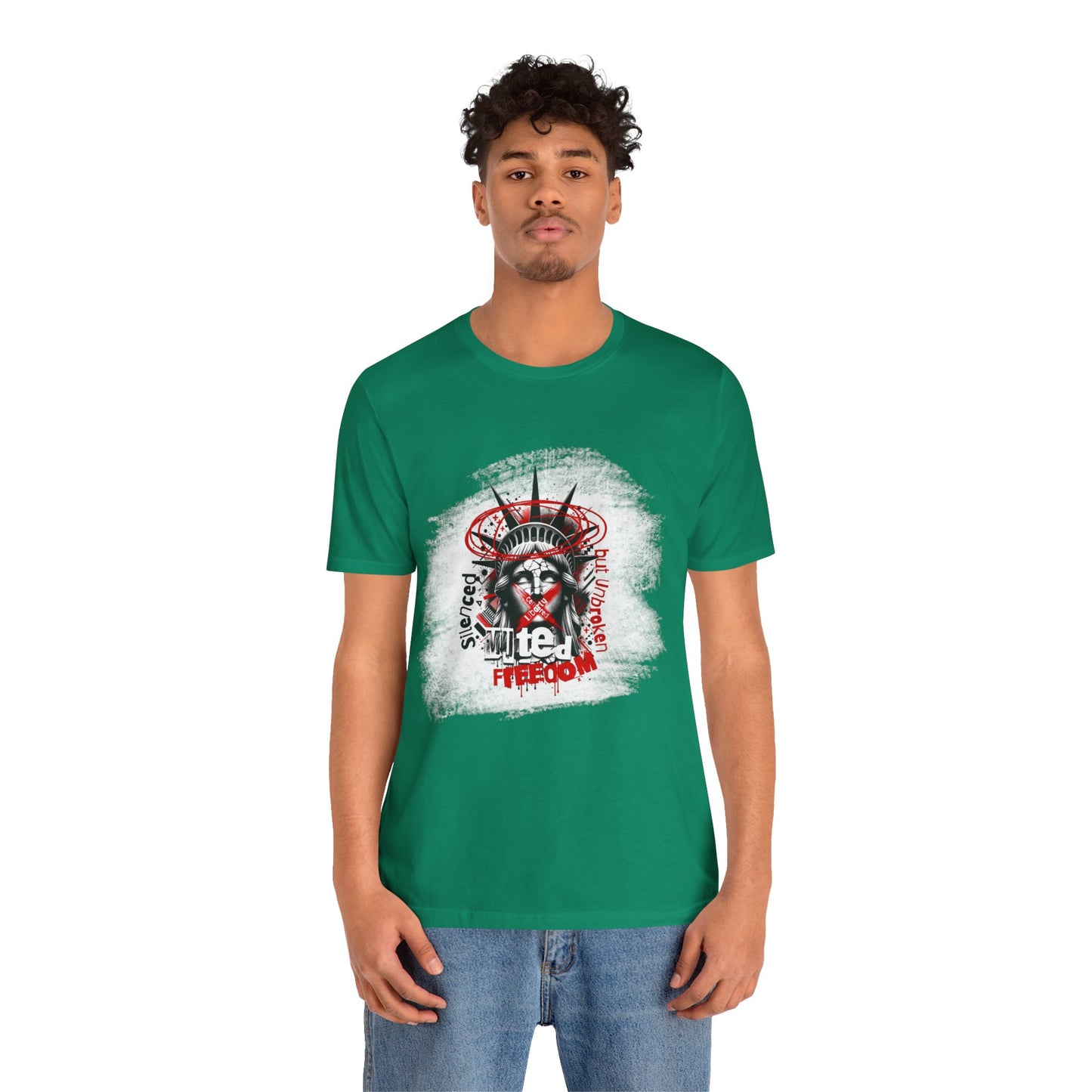 Freedom-Themed Unisex T-Shirt, Statue of Liberty - Freiheitsstatue