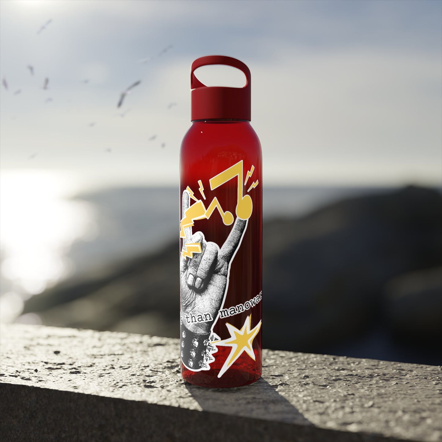 Rock 'n' Roll Water Bottle, Louder than manowar