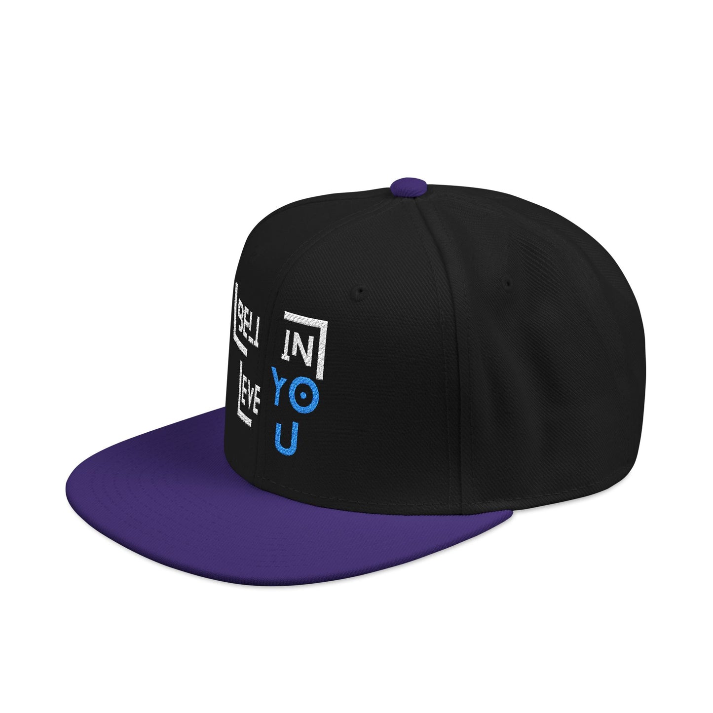 Motivational Snapback Hat - "Believe in You" Embroidery
