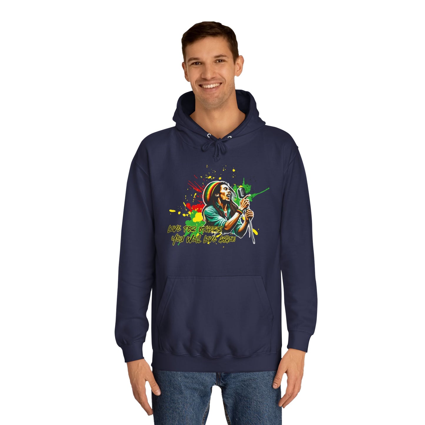 Live for others B o b M a r l e y Hoodie
