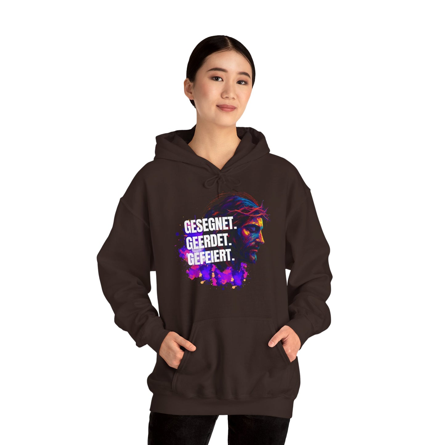 Jesus Colorful - with saying Blessed- Grounded - Celebrated