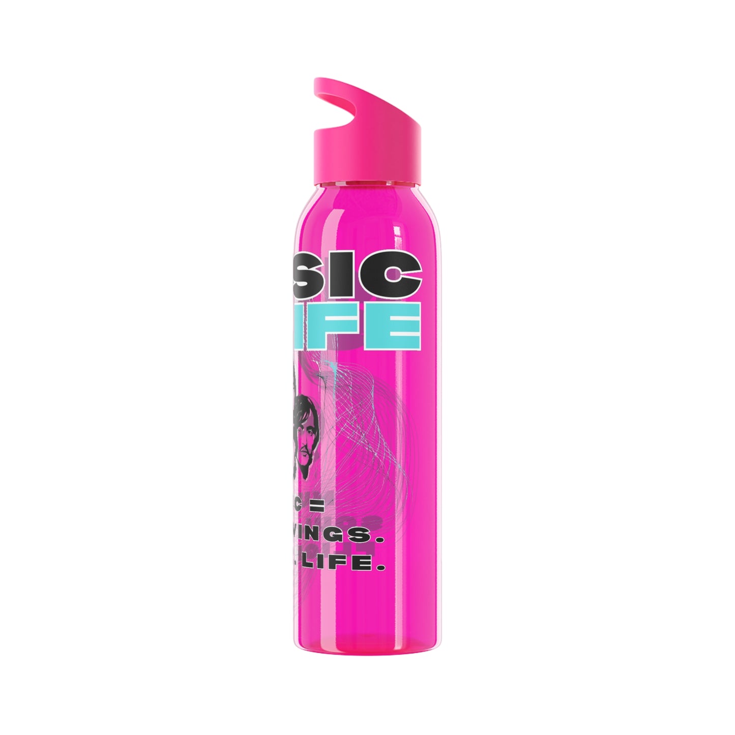 Stylish Music Water Bottle - Wasserflasche - Beatles Style Music is life