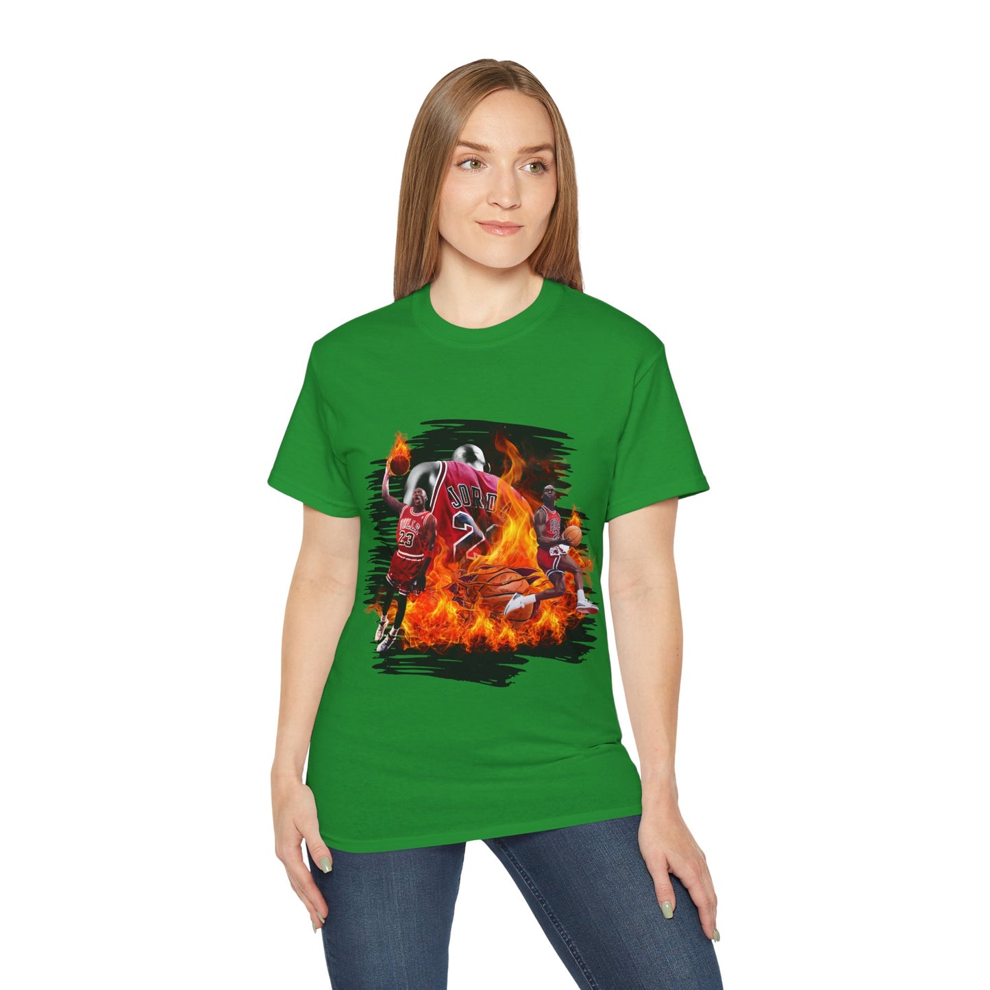 Basketball Jordan, Cool Sports Shirt, Unisex Cotton T-Shirt