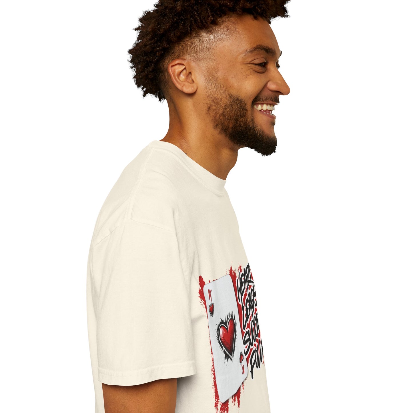 Heart Leads Success Unisex Heavy Cotton Tee | Graphic Tee | Casual Wear | Gift for Gamers | Inspirational Fashion | Streetwear