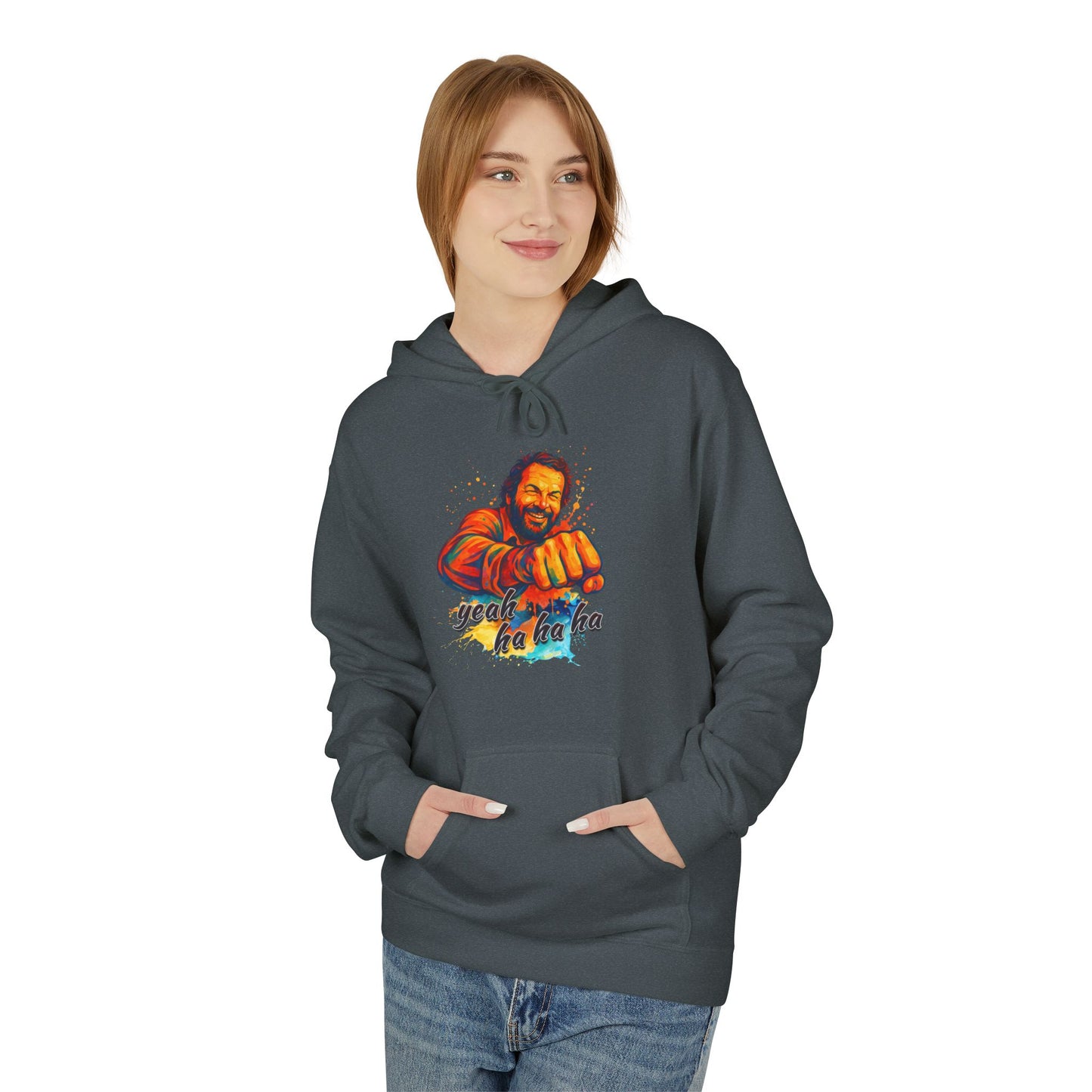 Bud Spencer Unisex Hoodie with 'Yeah Hahaha' Design