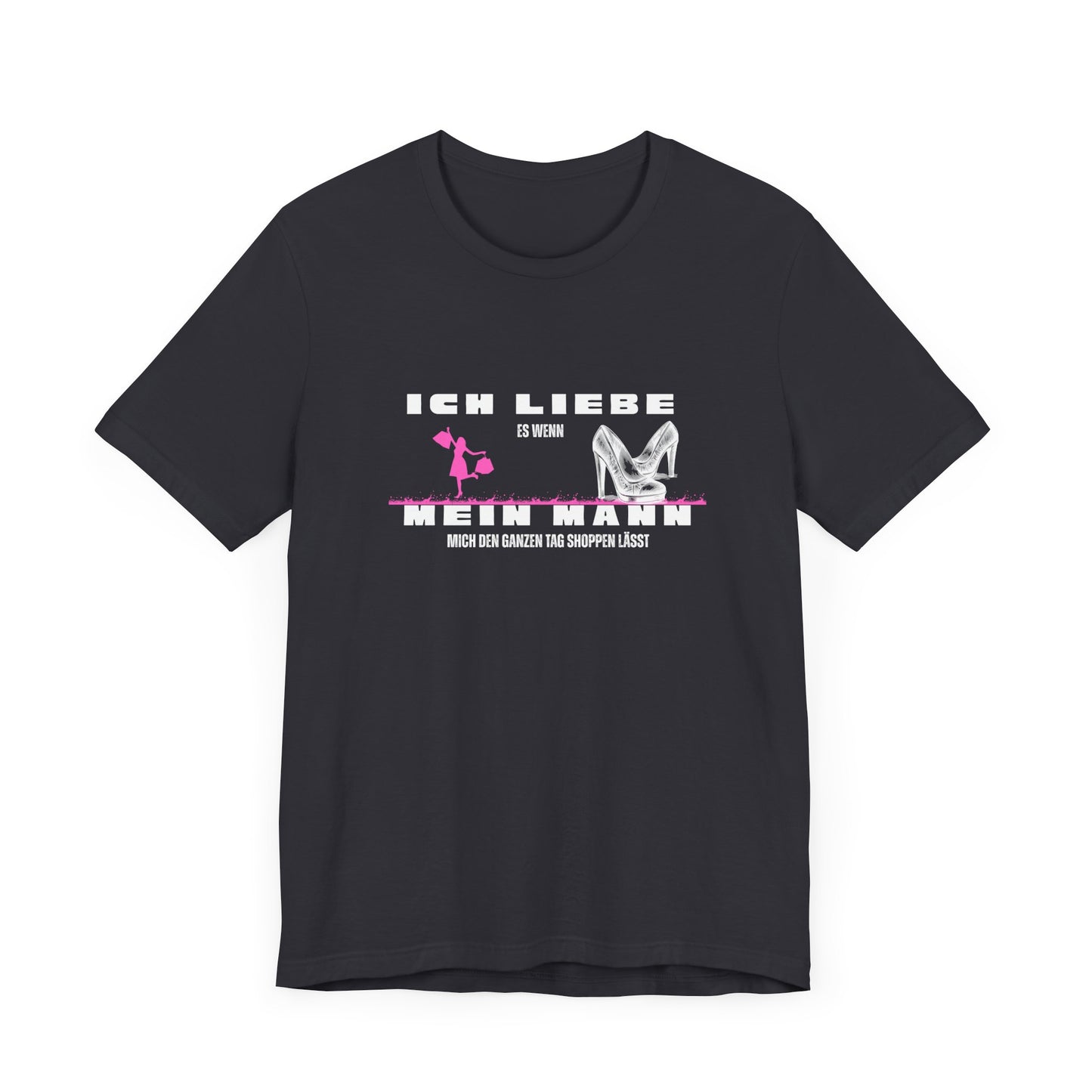 I Love My Husband "Shopping" Unisex Jersey Short Sleeve Tee