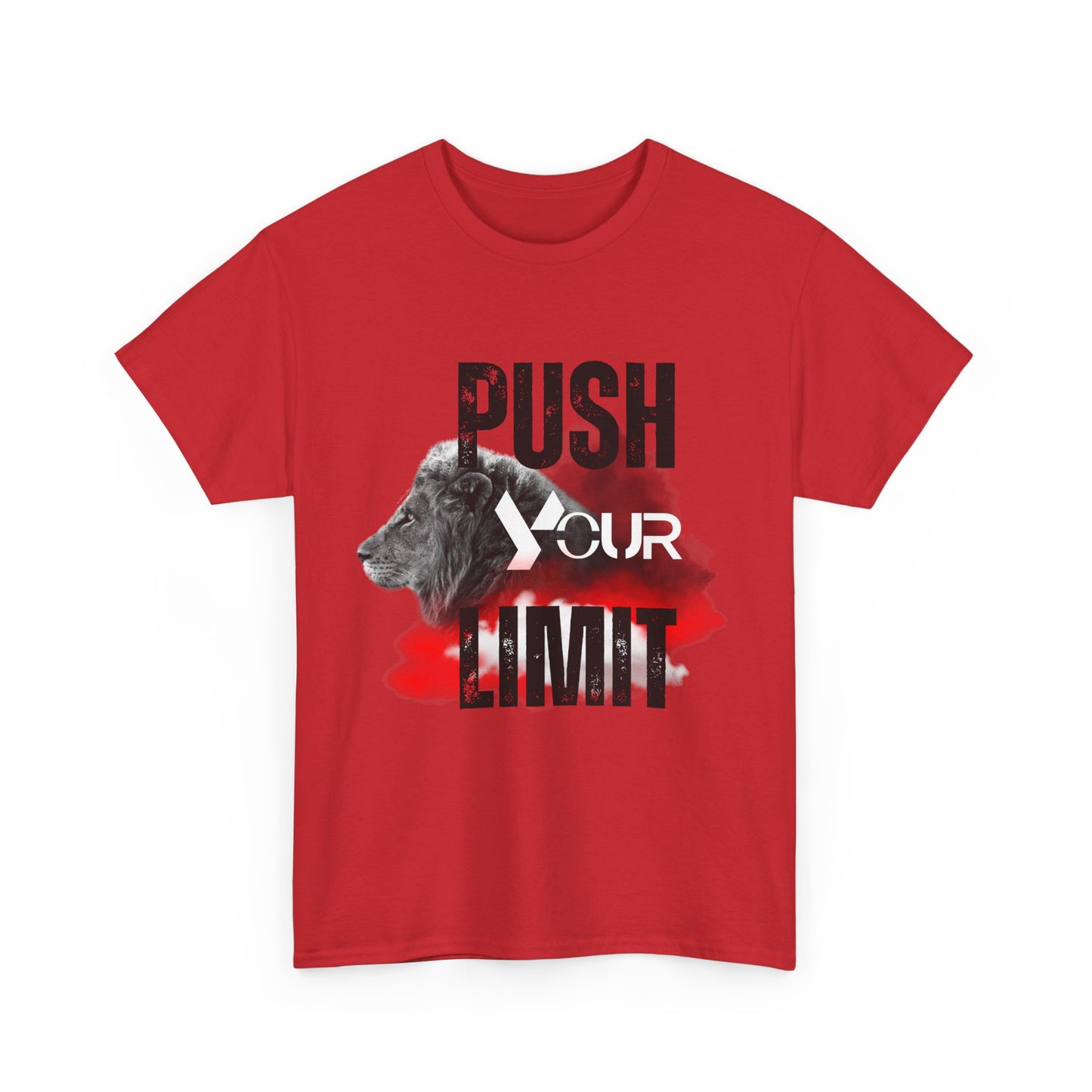 Motivational Unisex Heavy Cotton Tee - "Push Your Limit"