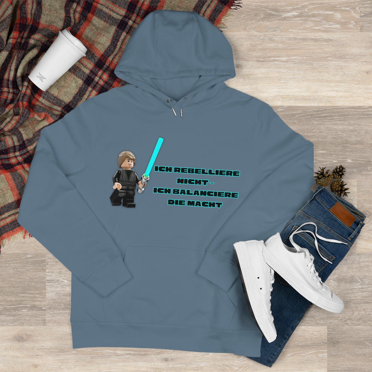 Star Wars Inspired King Hooded Sweatshirt - "I do not rebel - I balance the Force"