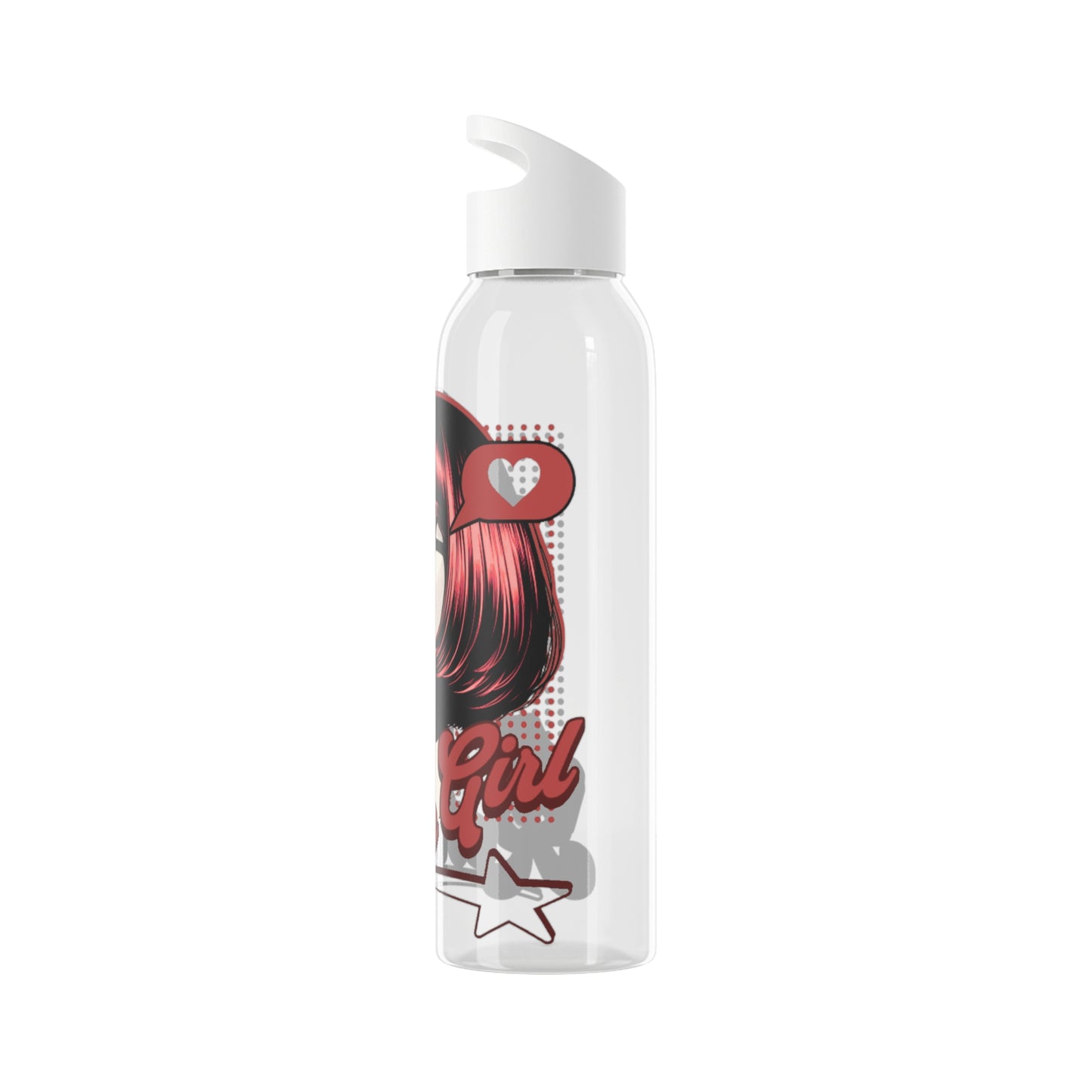 Retro Girl Stainless Steel Water Bottle, Sport Hydration, Wasserflasche