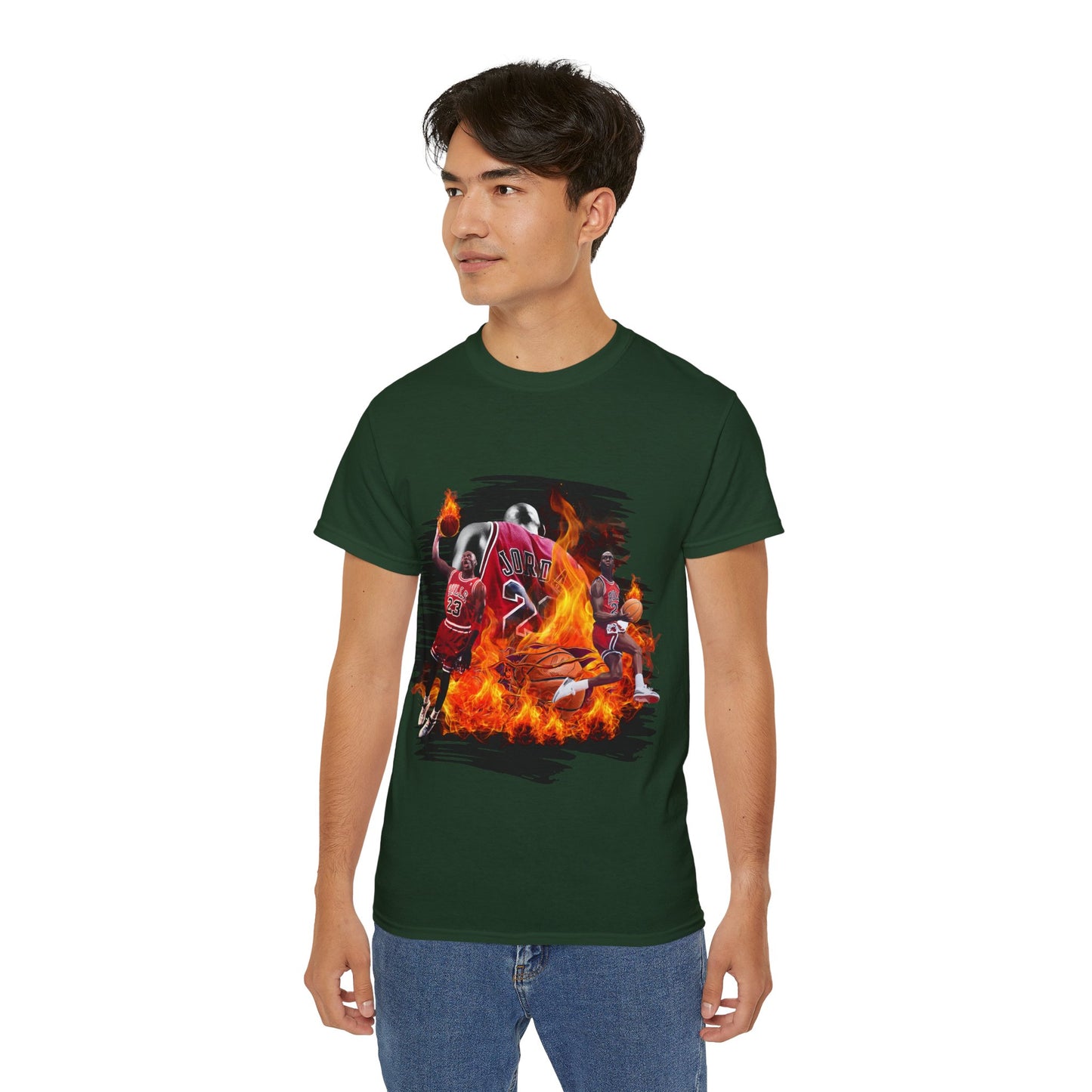Basketball Jordan, Cool Sports Shirt, Unisex Cotton T-Shirt