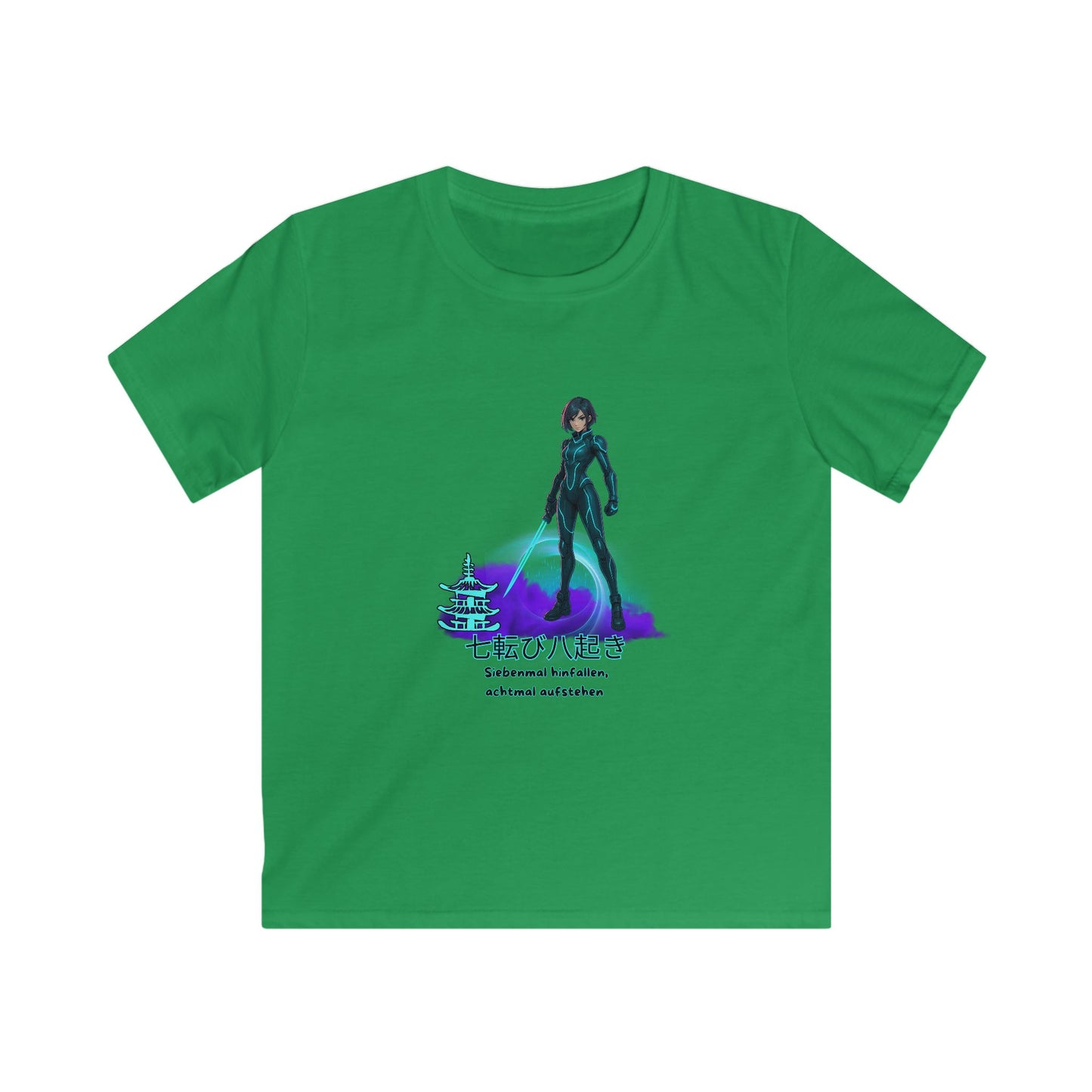 T-Shirt - Anime "siebenmal hinfallen - achtmal aufstehen" for Teens