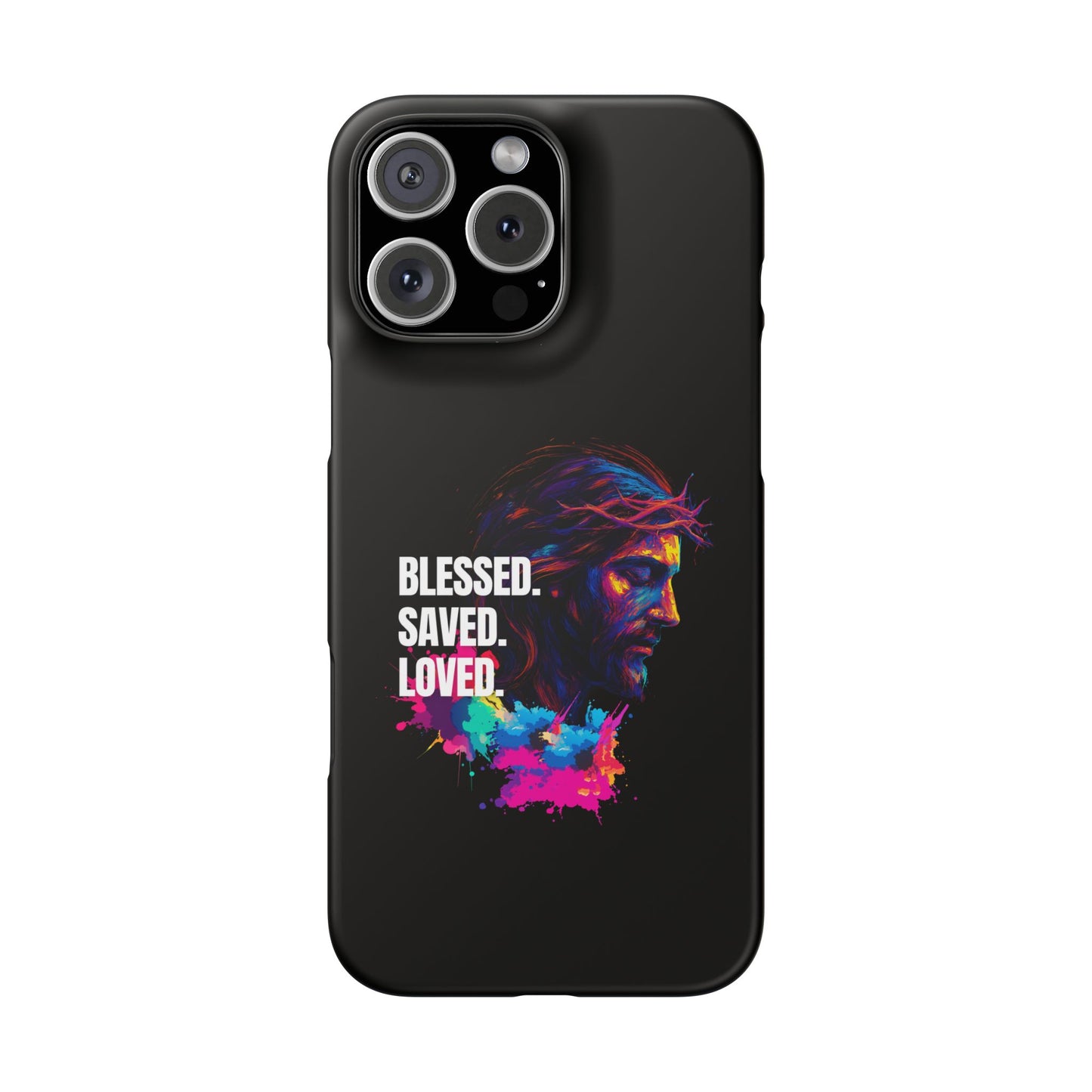 Blessed Saved Loved - Snap Case Handyhülle - Jesus