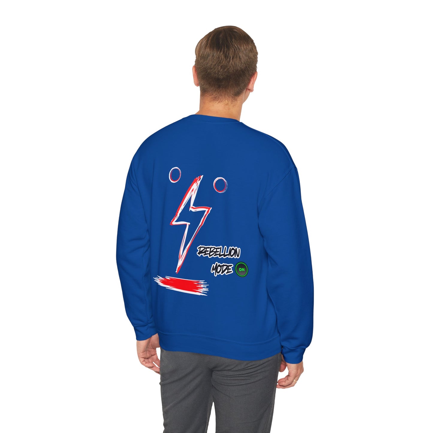 Rebellion Mode on Sweatshirt unisex