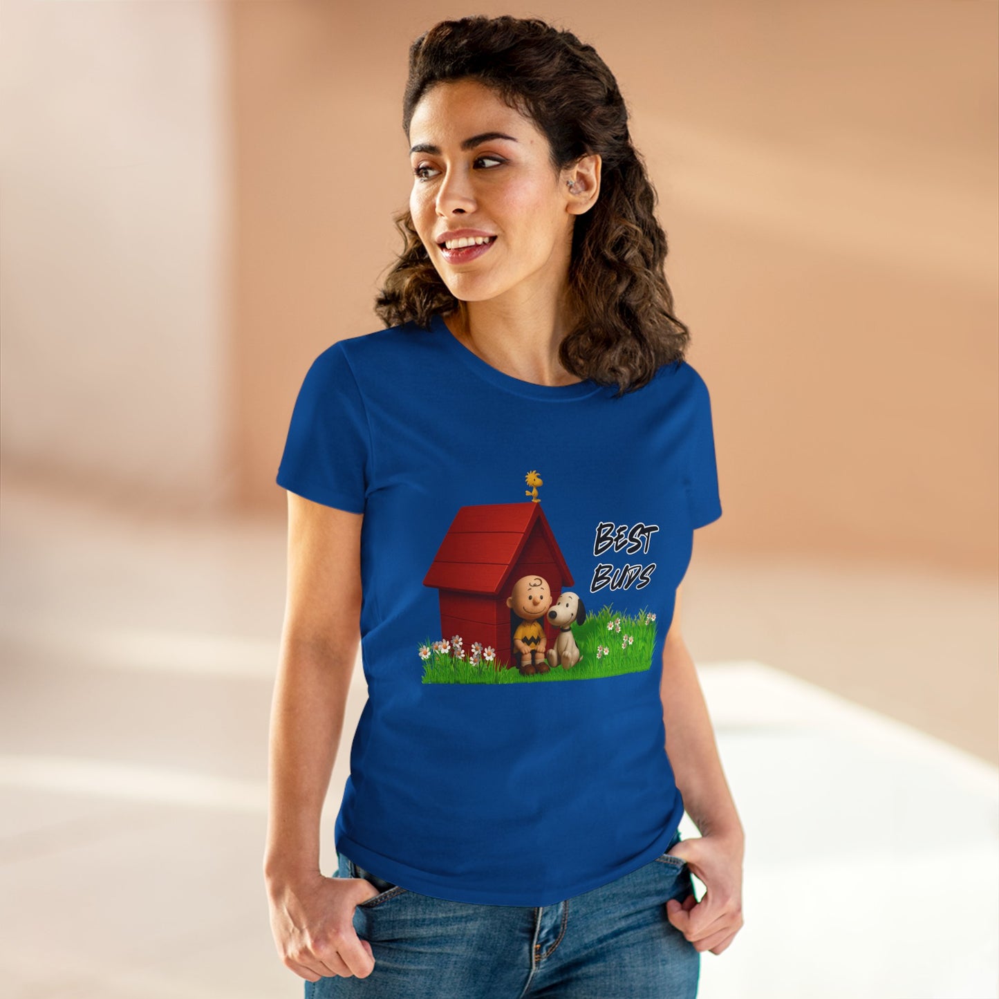 Best Buds - Snoopy - Women's Cotton Tee