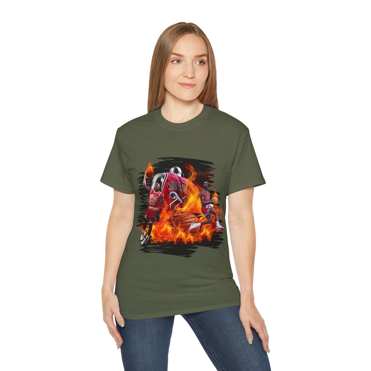 Basketball Jordan, Cool Sports Shirt, Unisex Cotton T-Shirt