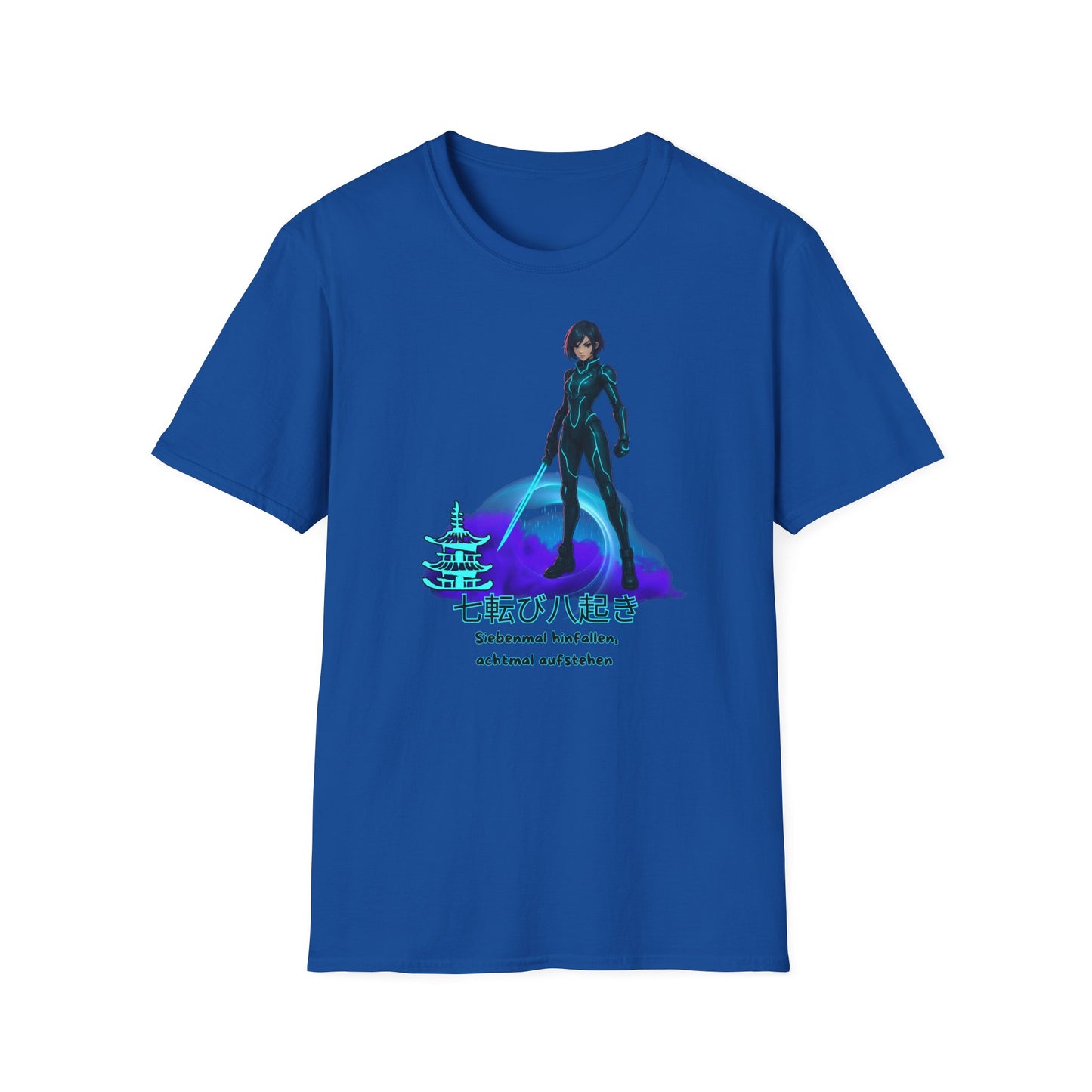 T-Shirt - Anime "siebenmal hinfallen - achtmal aufstehen"