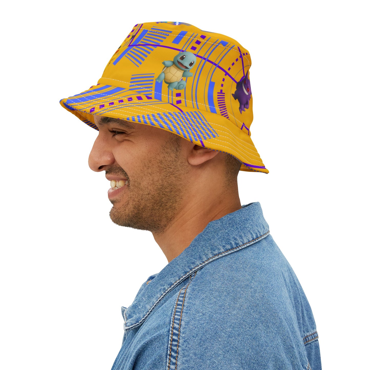 Colorful Pokemon Bucket Hat for Kids & Adults, Perfect for Summer Festivals