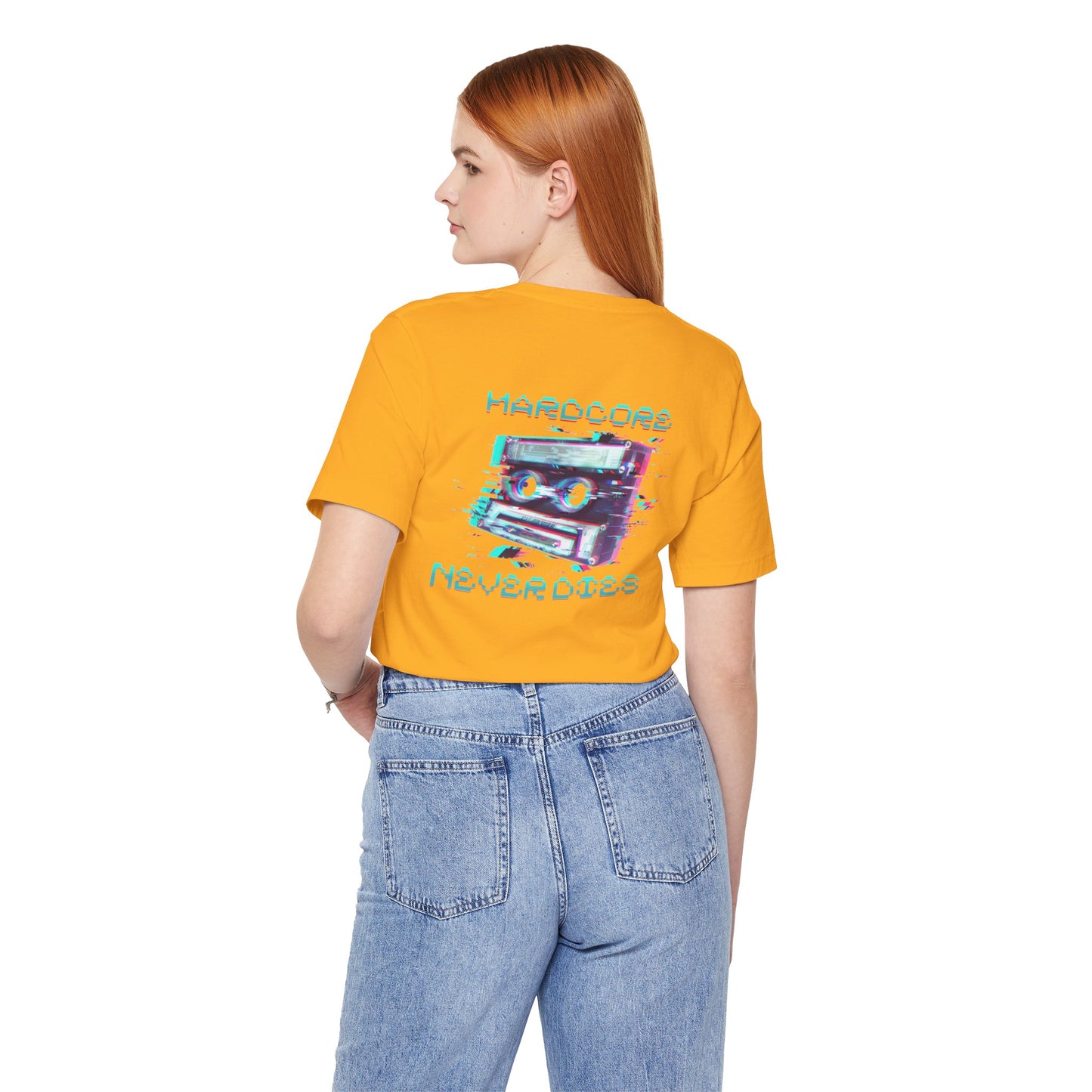 Techno - Hardcore Never Dies - Retro Graphic Tee, 90s Aesthetic Shirt unisex