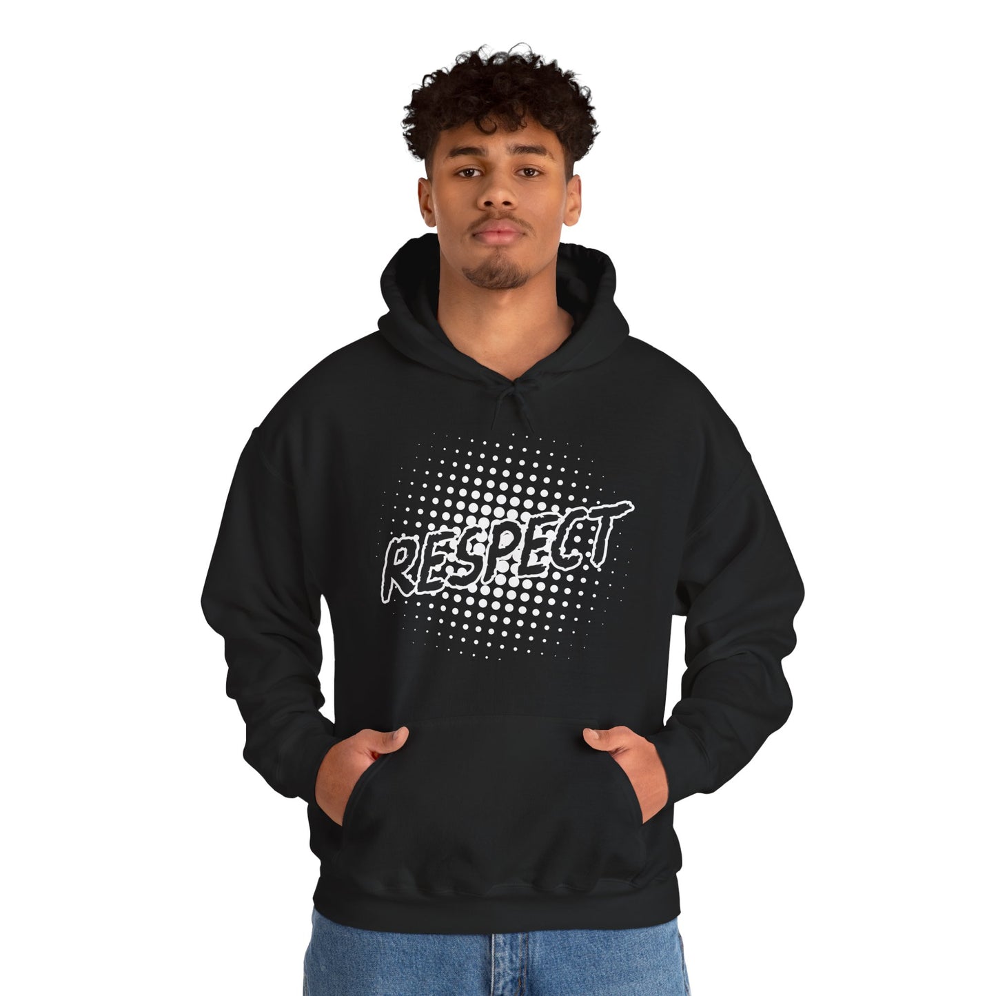 Respect Unisex Hooded Sweatshirt, Streetwear Hoodie