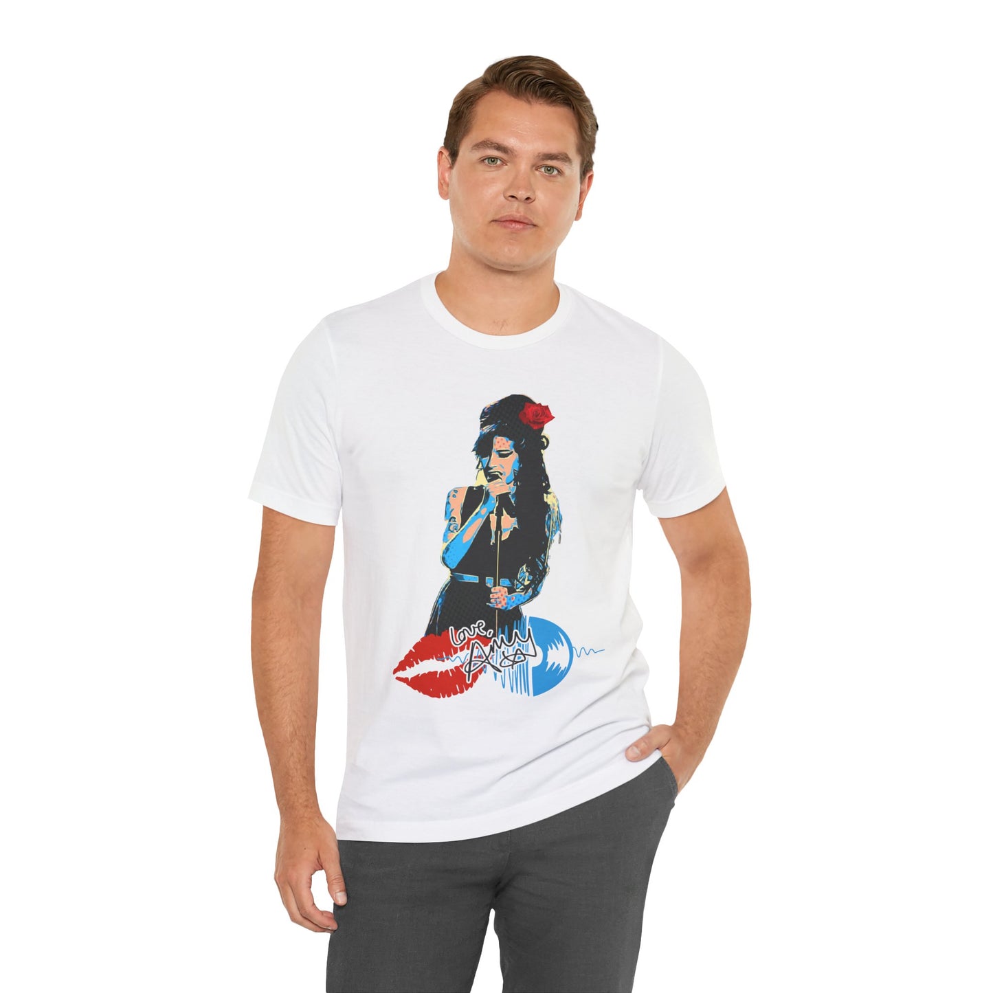 Amy Vintage-Inspired Music Lover's e T-Shirt