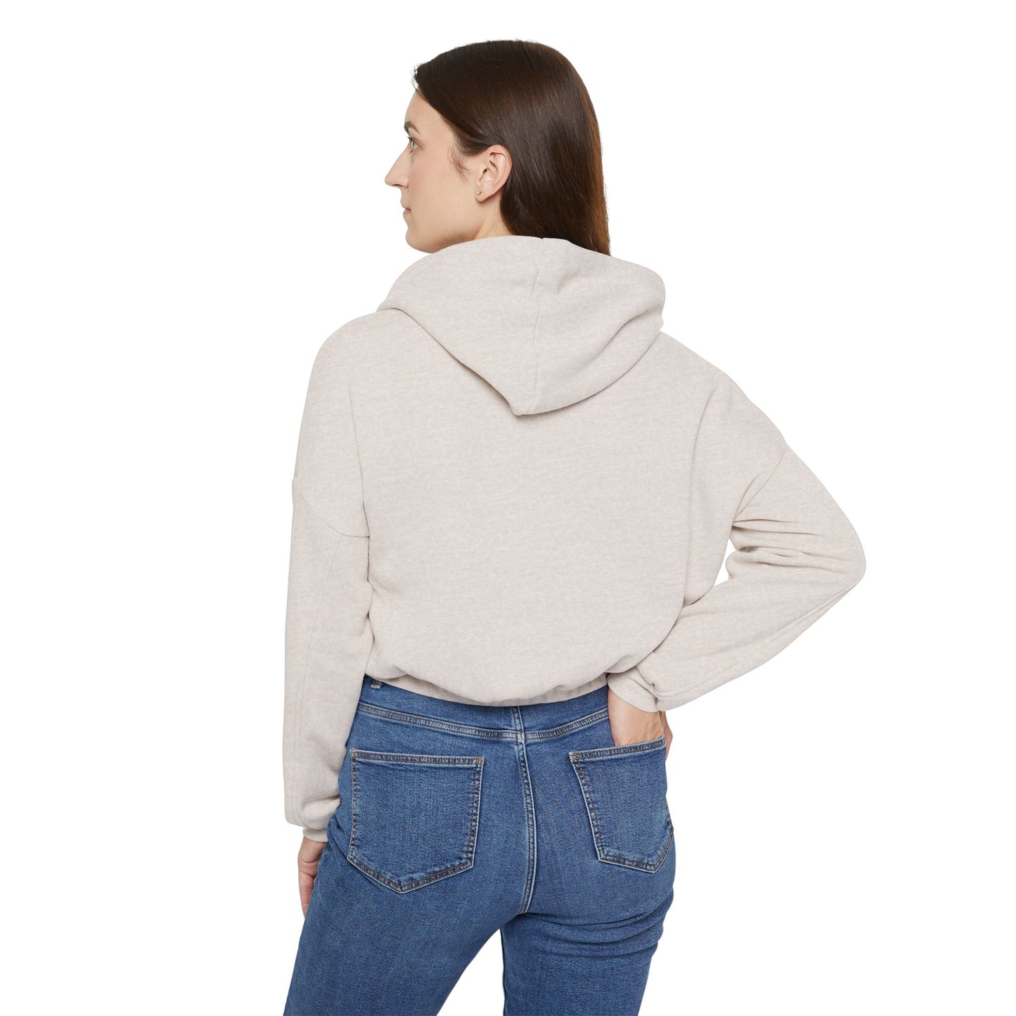 Women's Cinched Bottom Hoodie - 'Born to Vibe, Made to Roar' Design