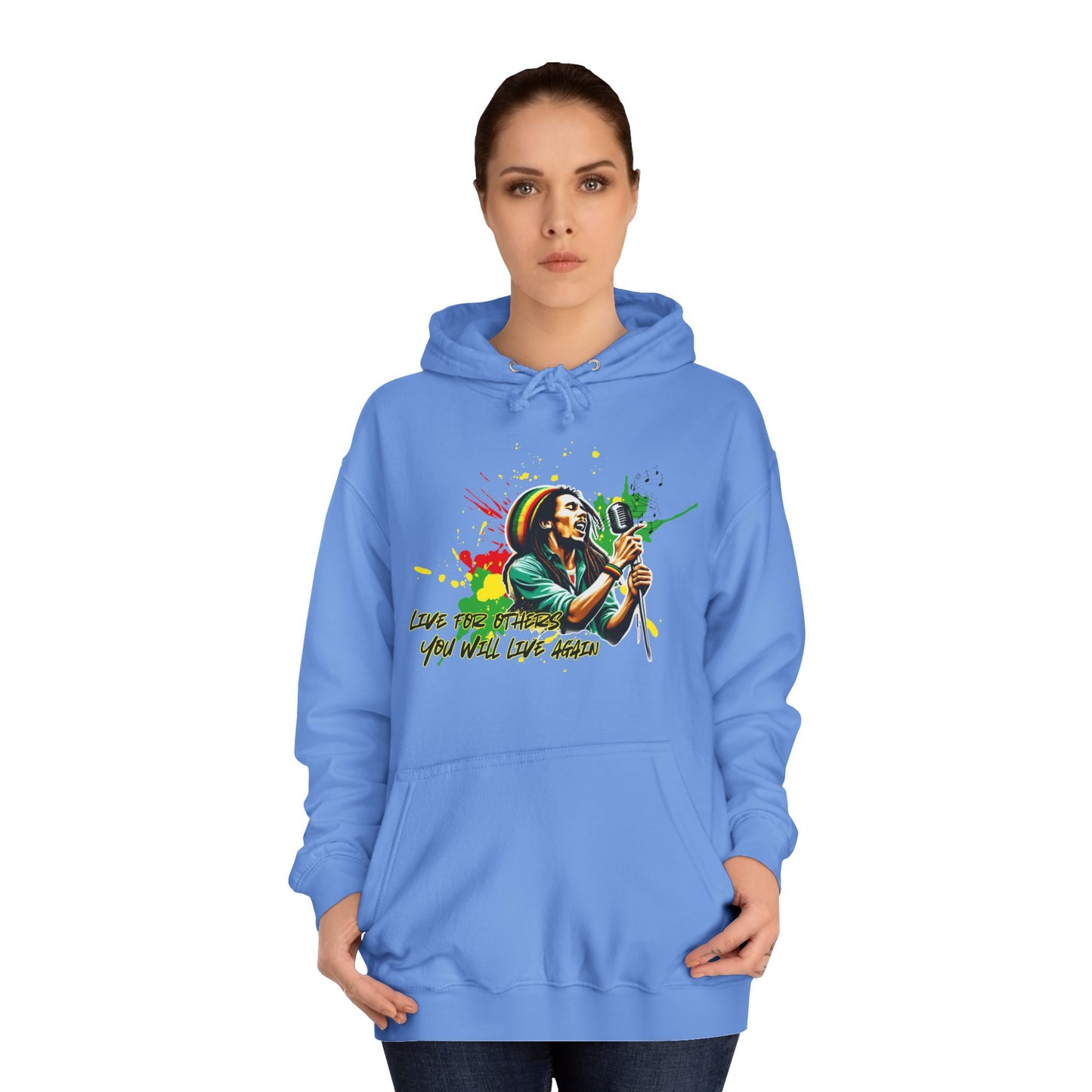 Live for others B o b M a r l e y Hoodie