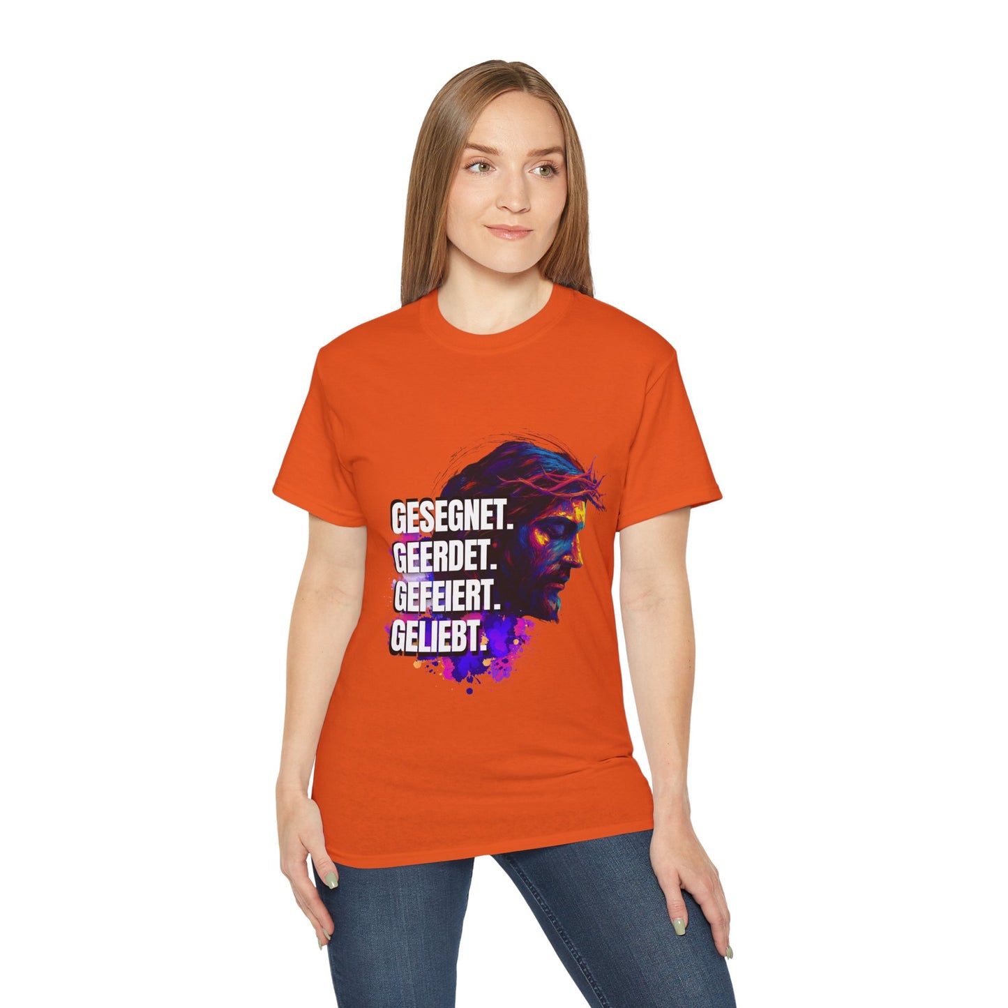Gesegnet. Geerdet. Gefeiert. Geliebt - Jesus Shirt
