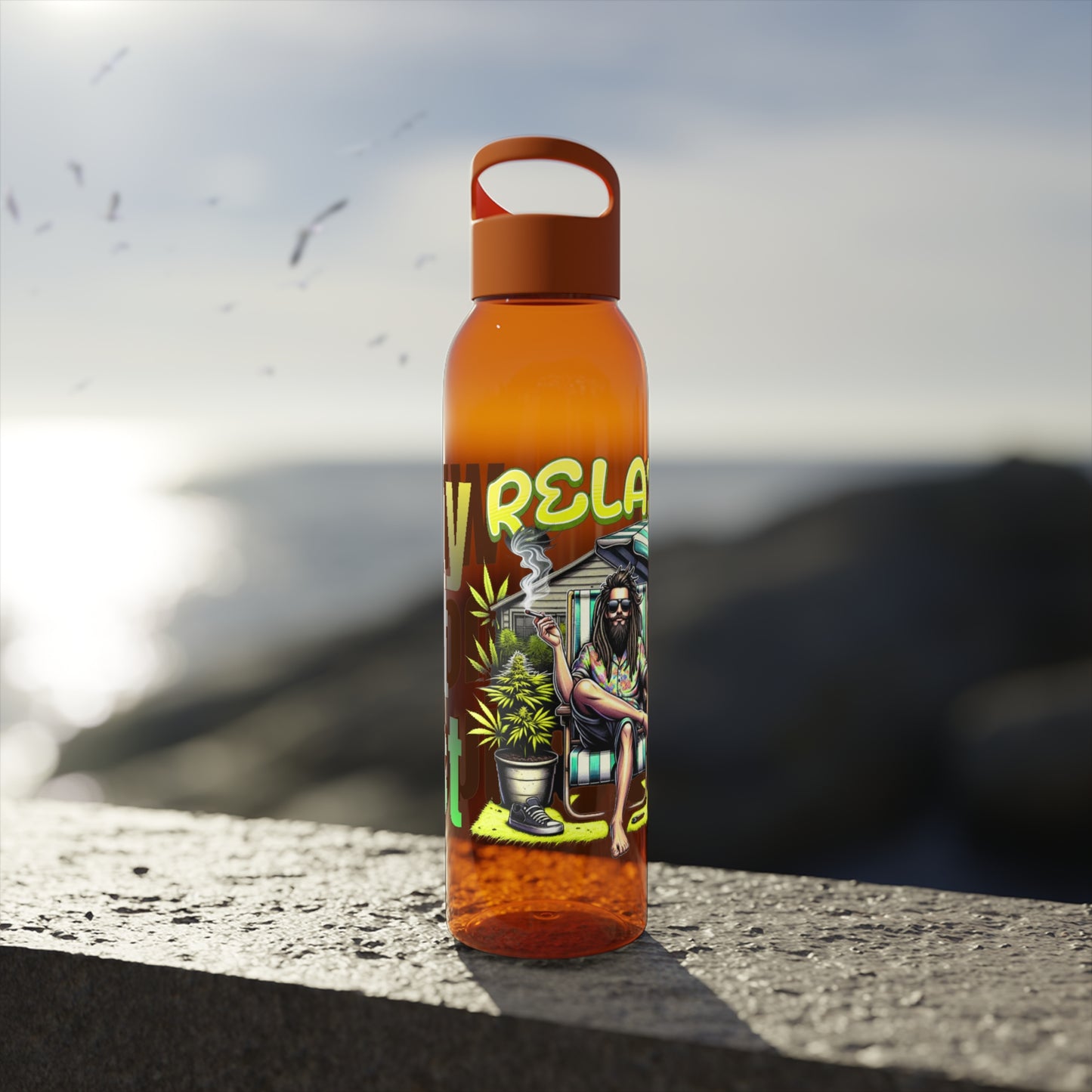 Chic Water Bottle -Wasserflasche Why not just relax