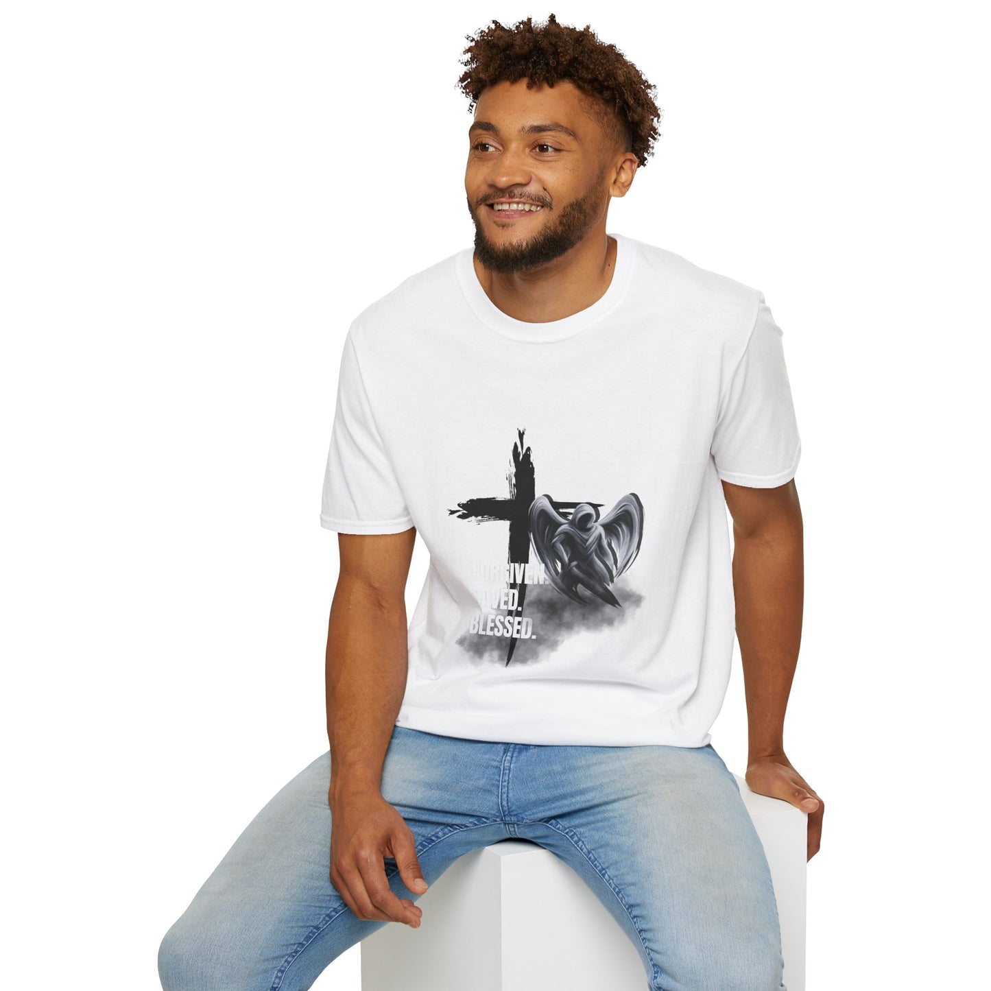 Blessed Faith Unisex Softstyle T-Shirt Jesus