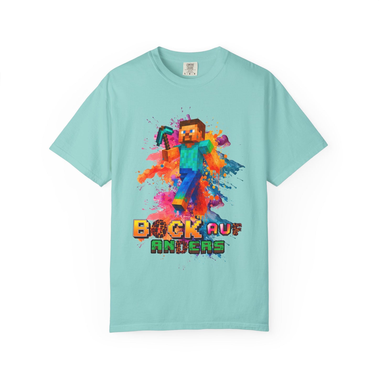 Colorful Gamer T-Shirt - Back to Different Minecraft Design