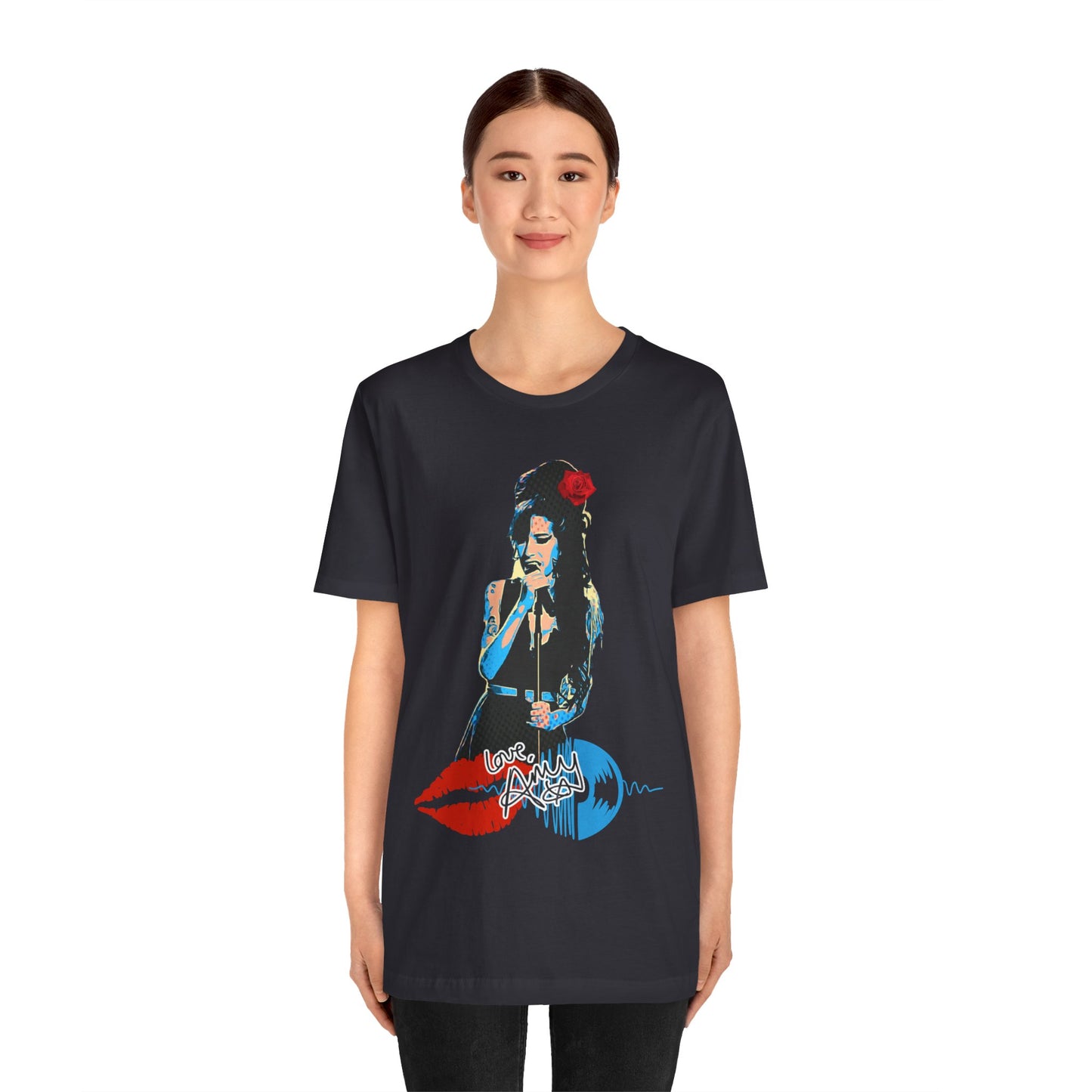 Amy Vintage-Inspired Music Lover's e T-Shirt