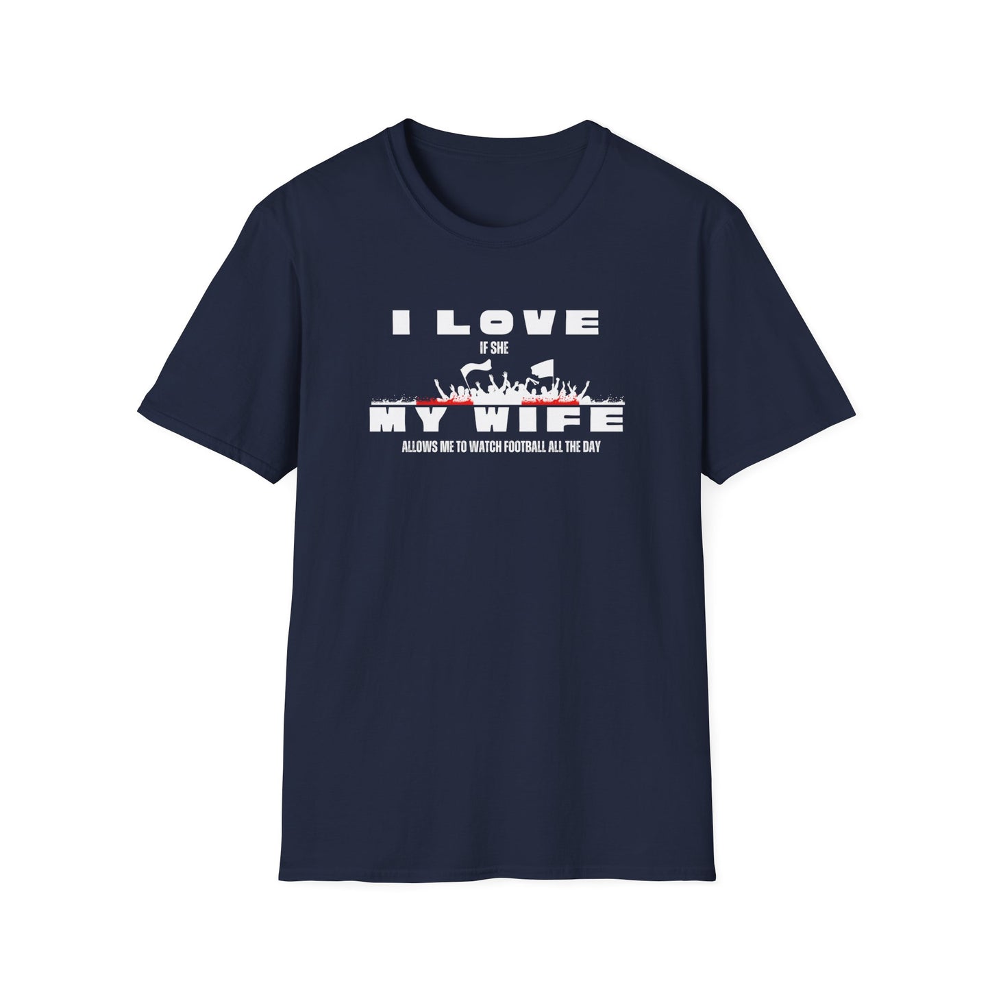 Minimalist Red Graphic Unisex T-Shirt - I love my wife