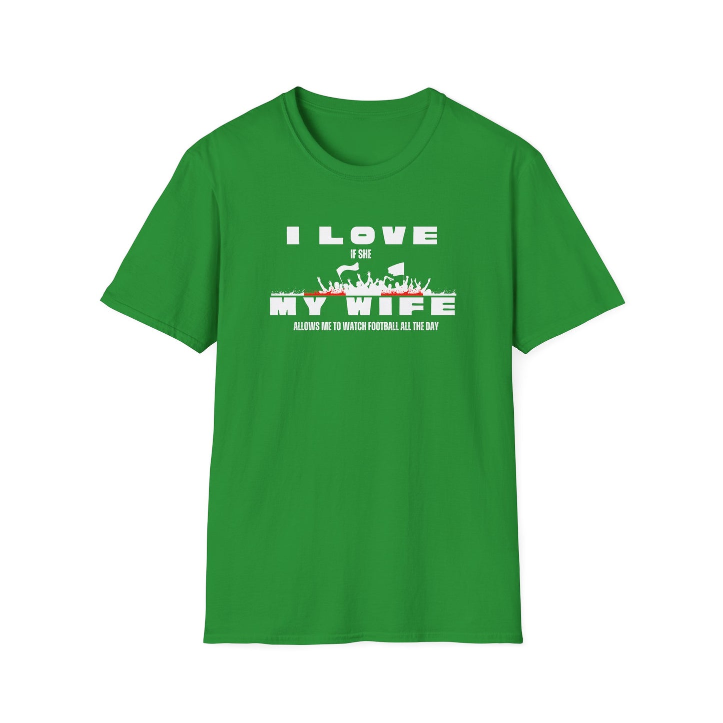 Minimalist Red Graphic Unisex T-Shirt - I love my wife