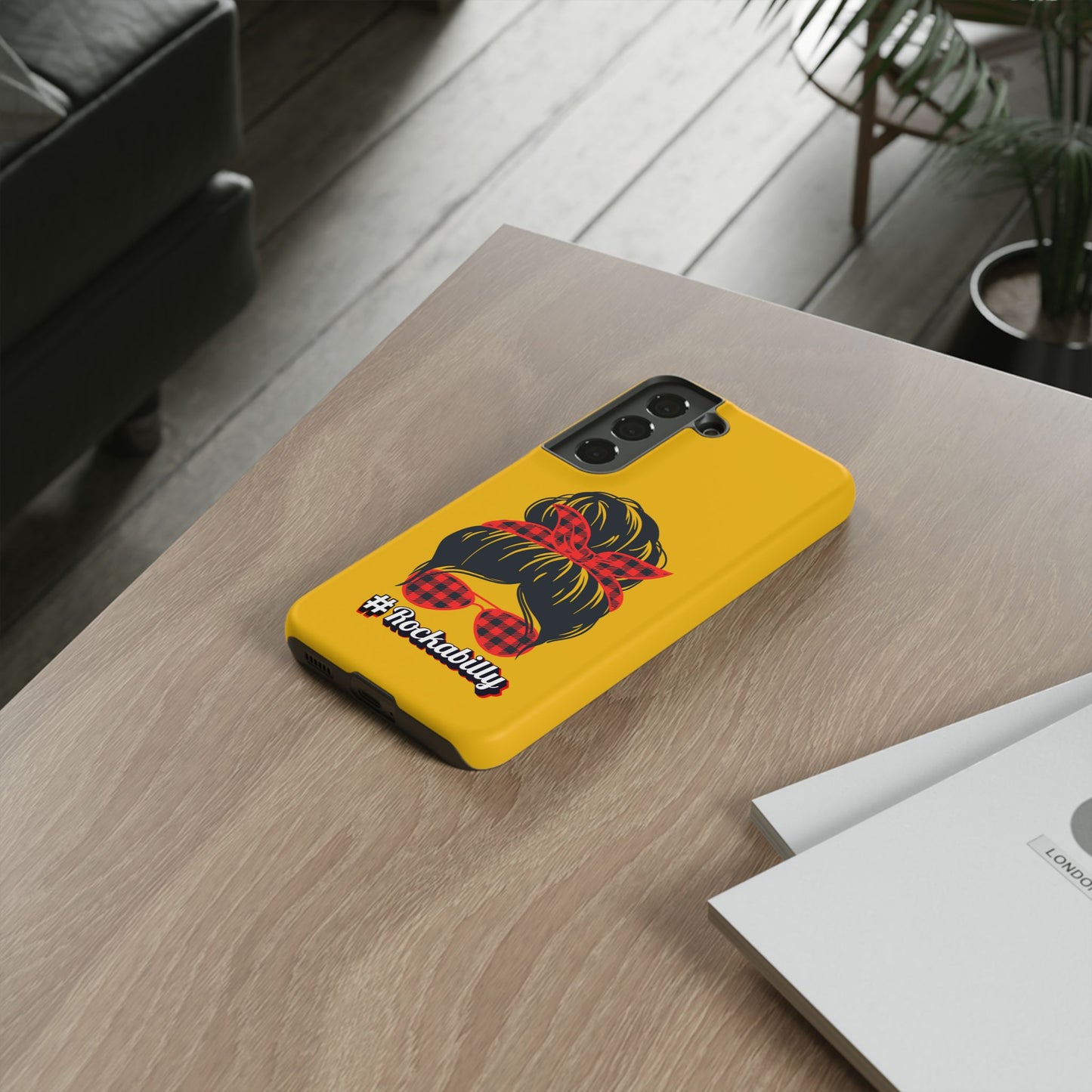 Handyhülle Rockabilly Phone Case, Vintage Scooter Design, Retro Style Cover