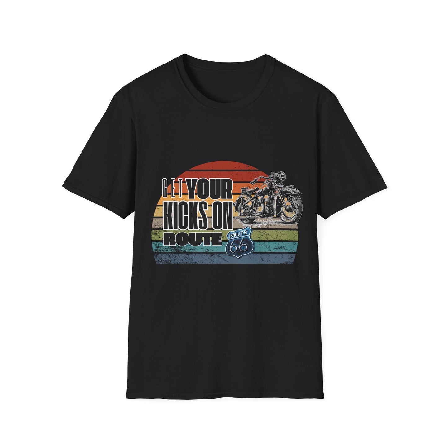 Retro Motorcycle Adventure Hoodie - 'Get Your Kicks On Route 66'