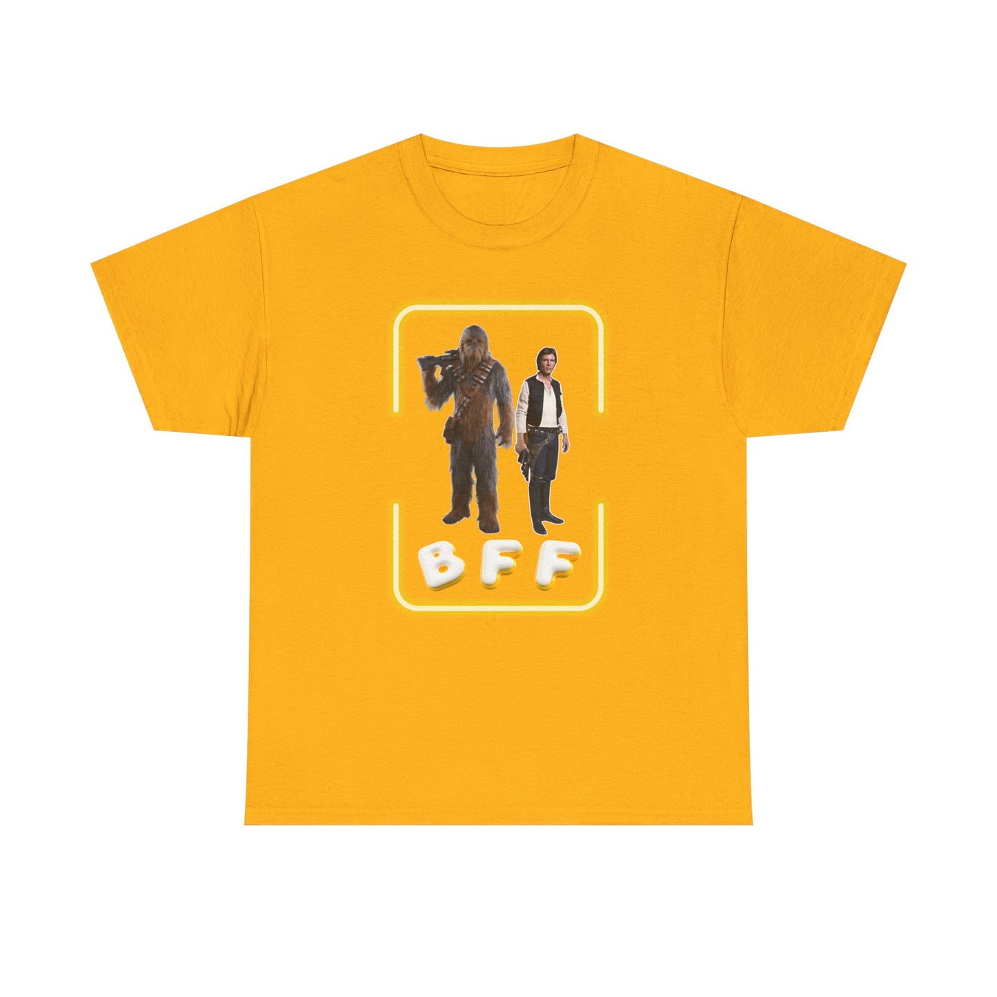 BFF Chewbacca & Han Solo Unisex Heavy Cotton Shirt