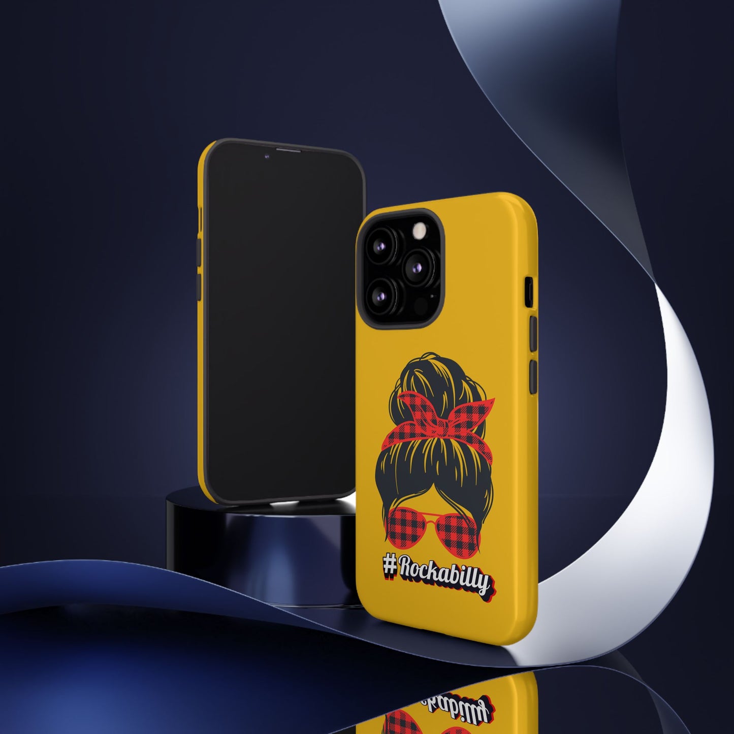 Handyhülle Rockabilly Phone Case, Vintage Scooter Design, Retro Style Cover