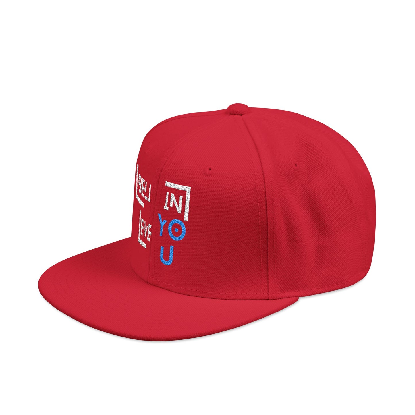 Motivational Snapback Hat - "Believe in You" Embroidery