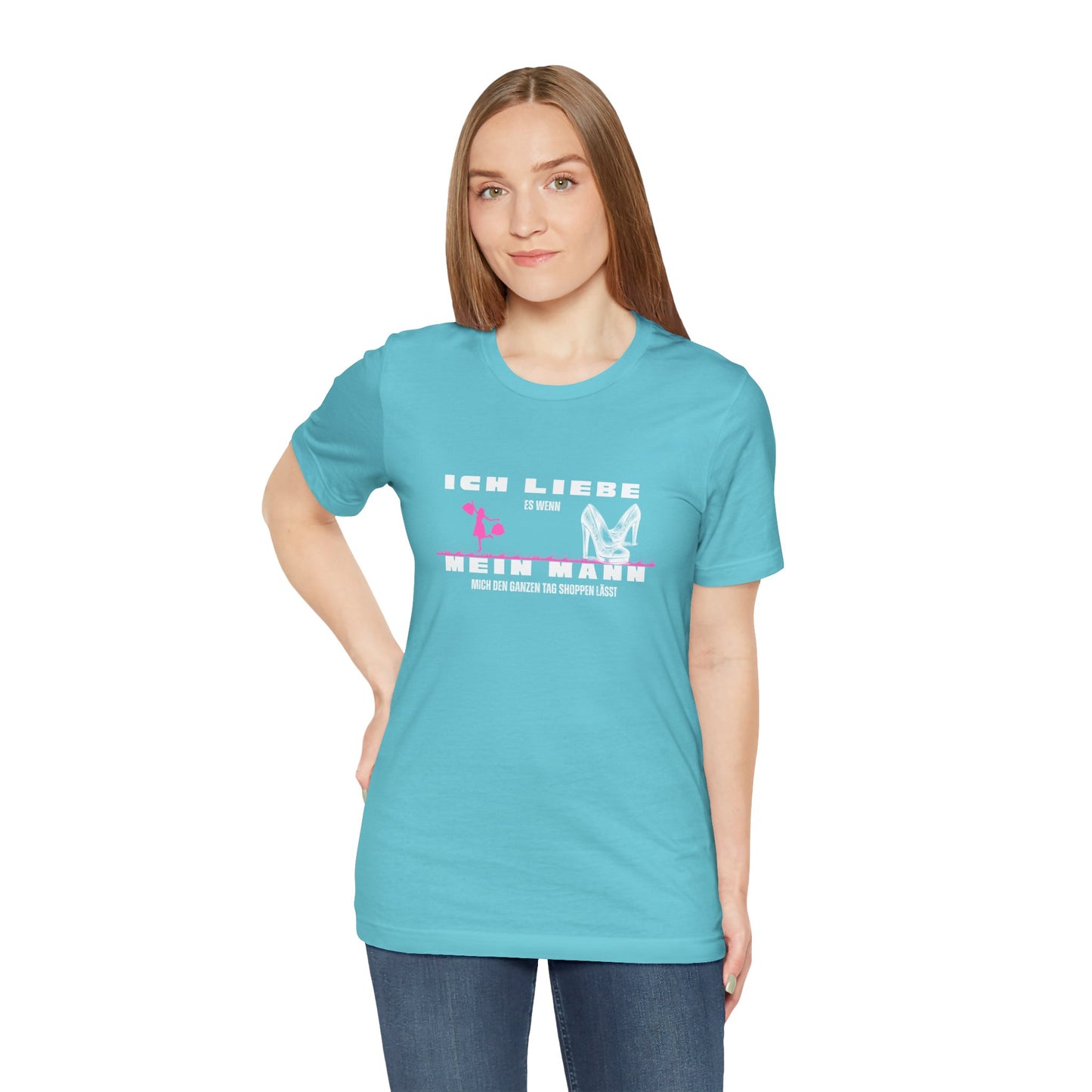 I Love My Husband "Shopping" Unisex Jersey Short Sleeve Tee