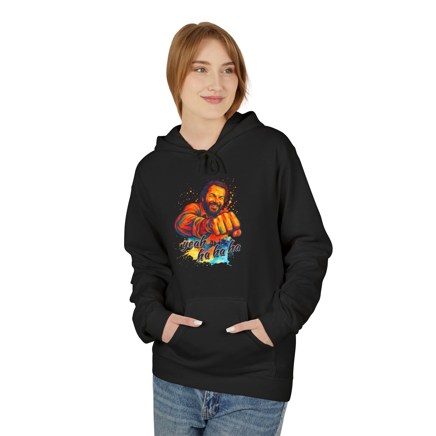 Bud Spencer Unisex Hoodie with 'Yeah Hahaha' Design