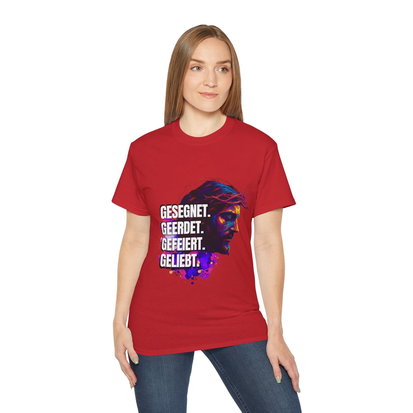 Gesegnet. Geerdet. Gefeiert. Geliebt - Jesus Shirt