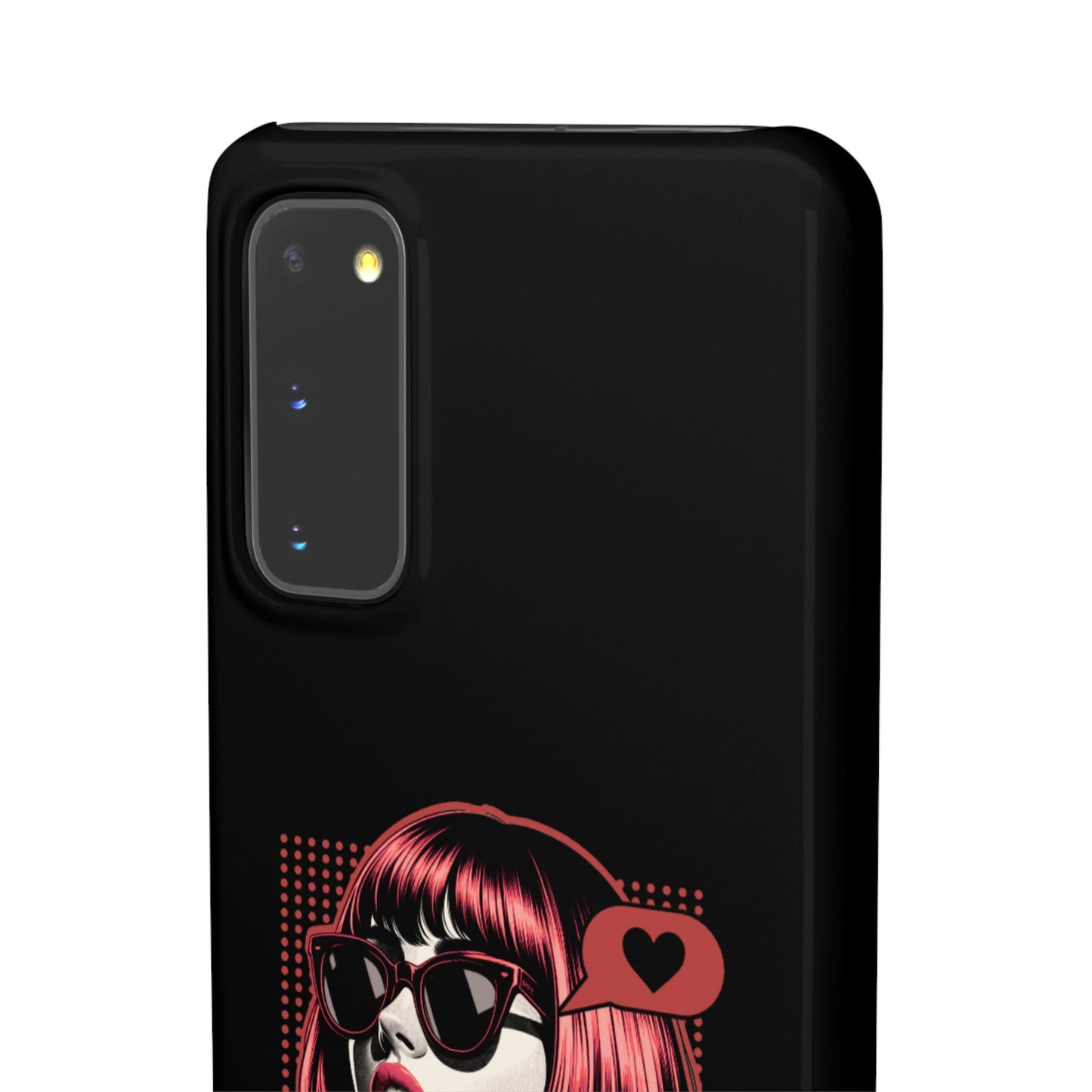 Retro Girl Snap Case Handyhülle