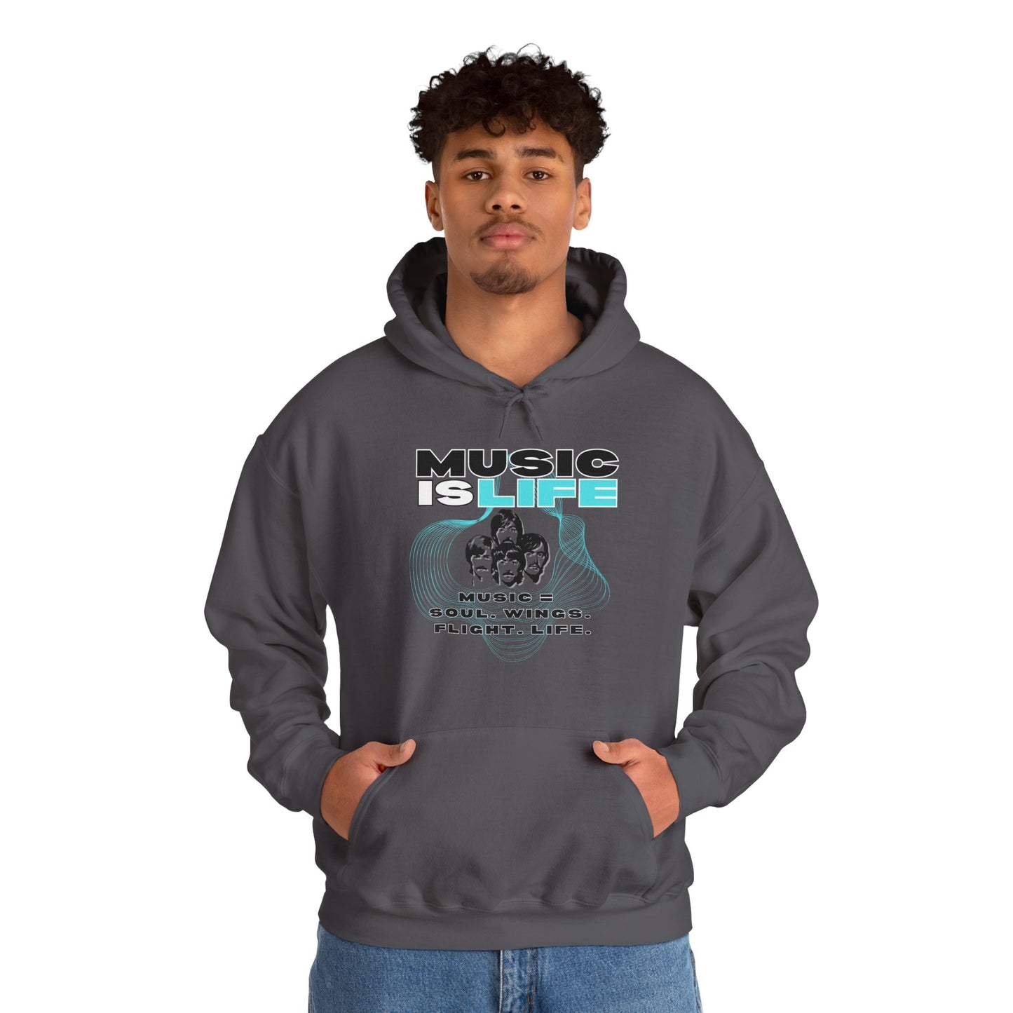 Music is Life Hoodie - Unisex Heavy Blend⢠Sweatshirt